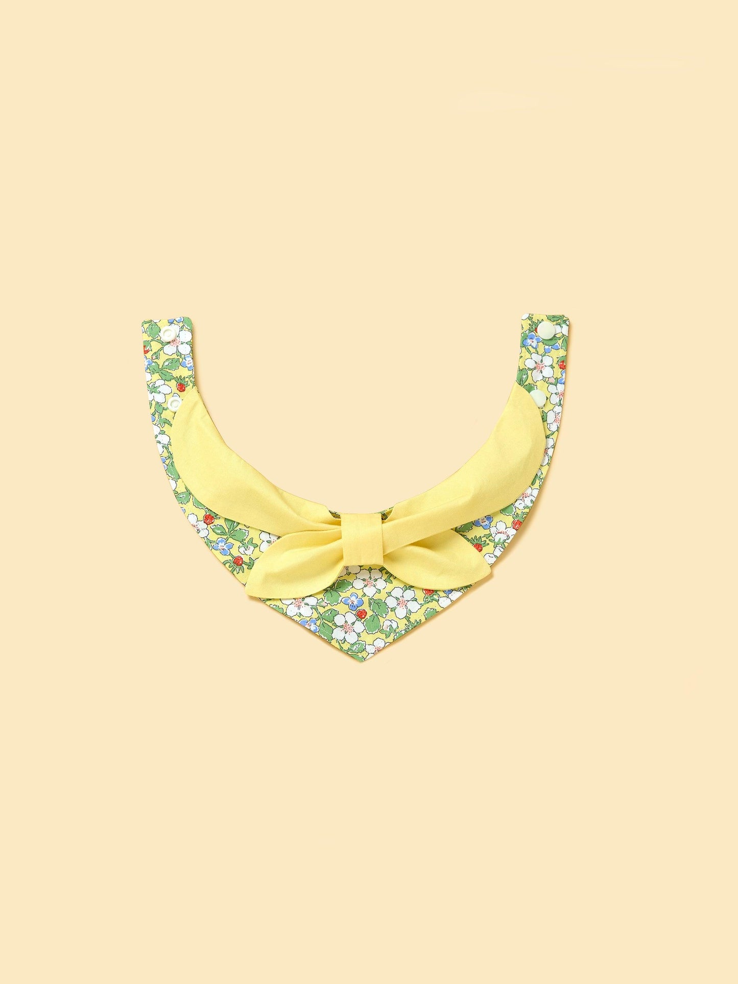Bowtiful Garden Butter Yellow Floral Bandana - BarkBarkBaby ~ Blessings Grow Meadows