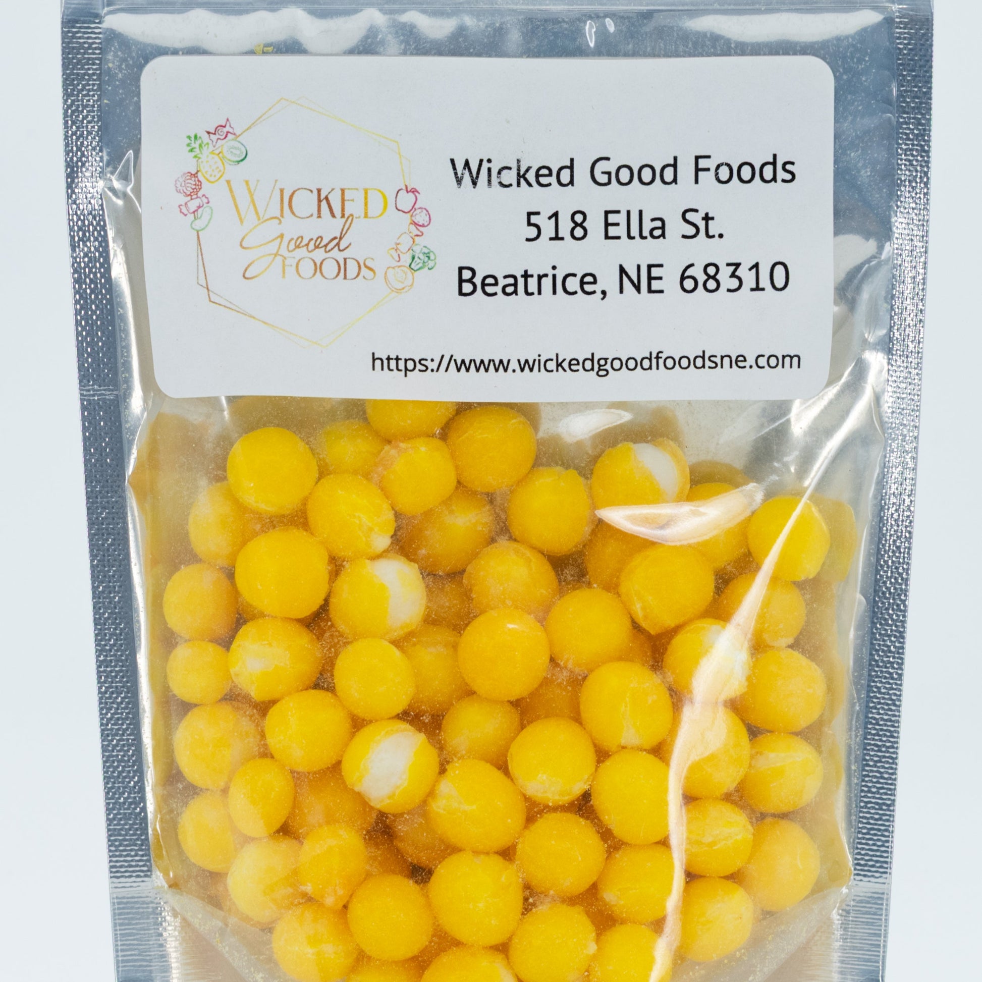 SALE | Freeze Dried Lemon Bites | 3 oz | Wicked Good Foods - BuyNebraska.com ~ Blessings Grow Meadows