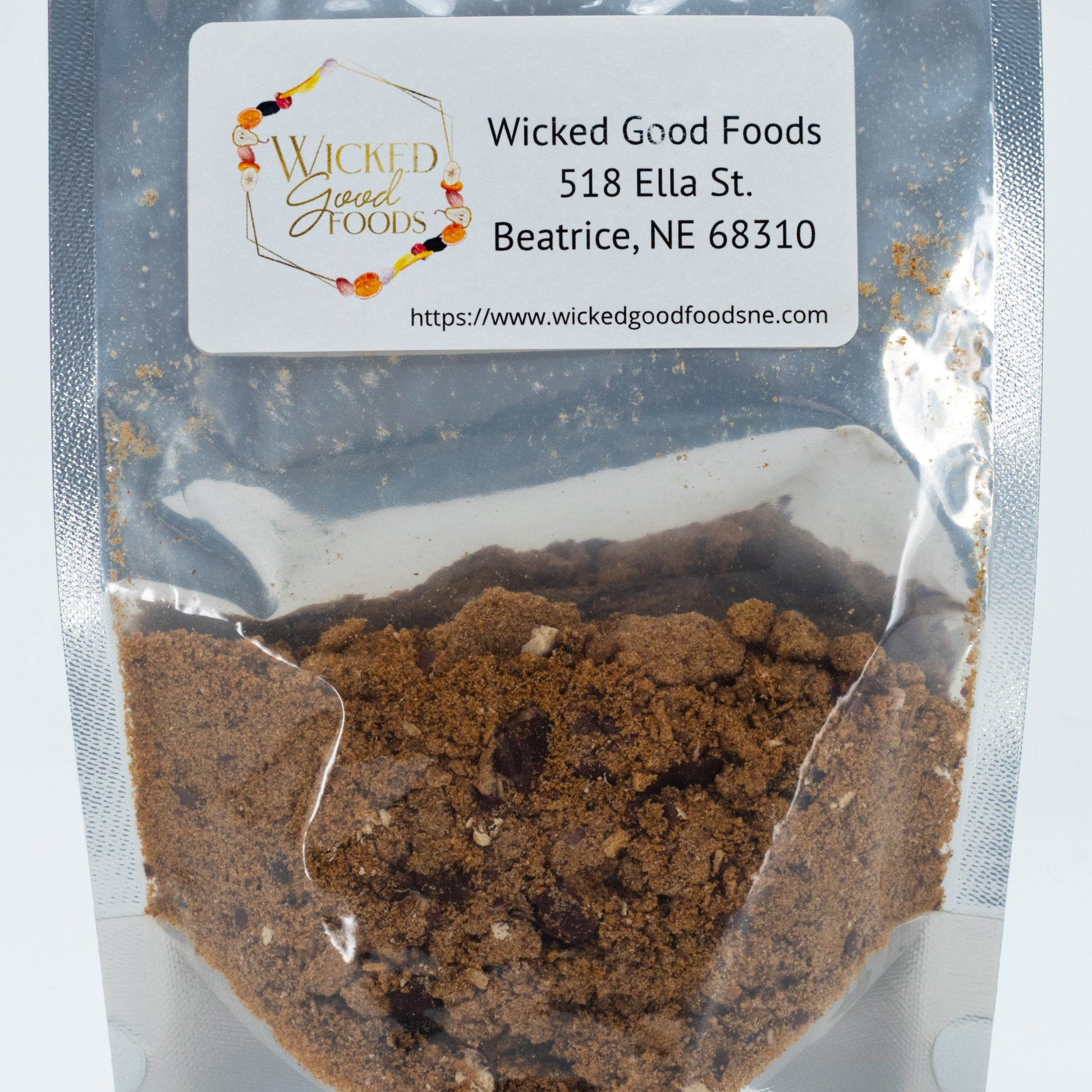 Freeze dried chili soup from Wicked Good Foods in a 2 oz pack, shown in a multi-pack of two for flavorful, easy-to-prepare meal.