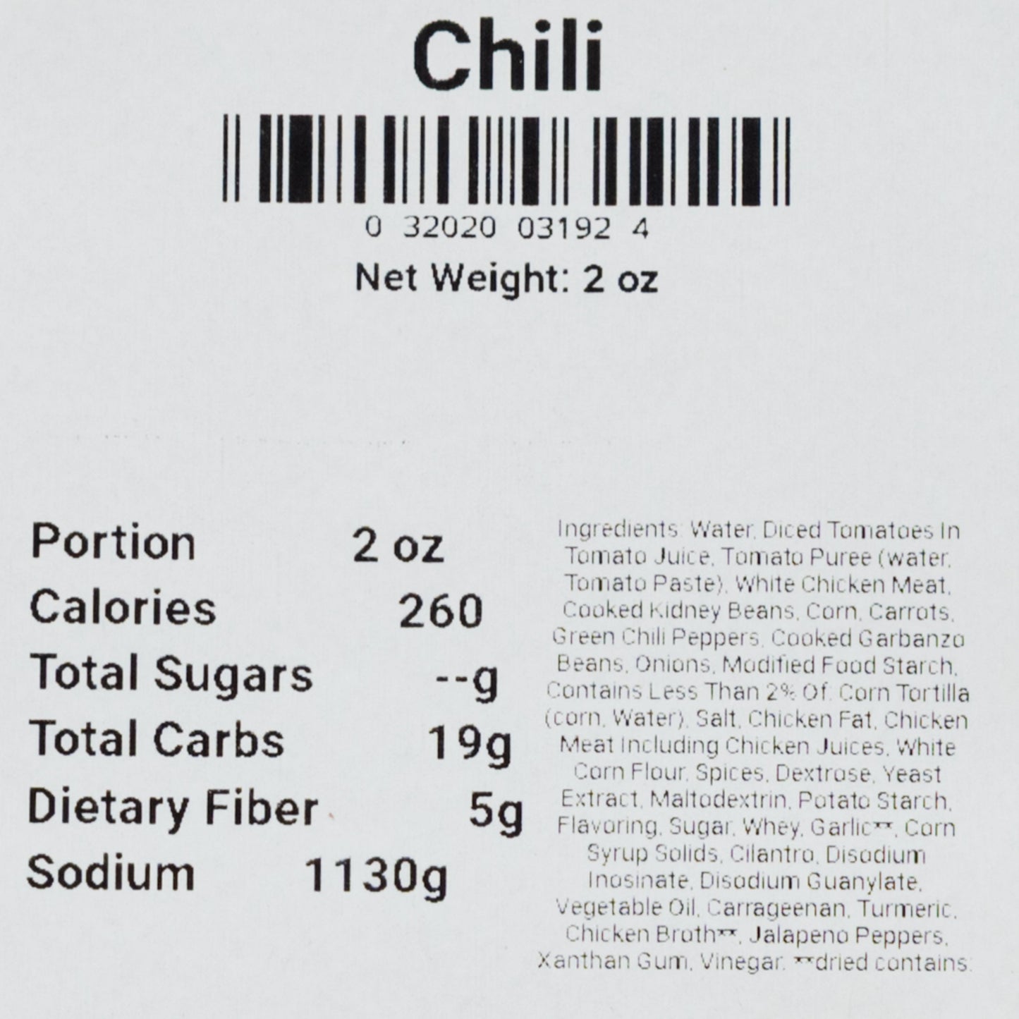 SALE | Freeze Dried Chili Soup | 2 oz | Wicked Good Foods - BuyNebraska.com ~ Blessings Grow Meadows