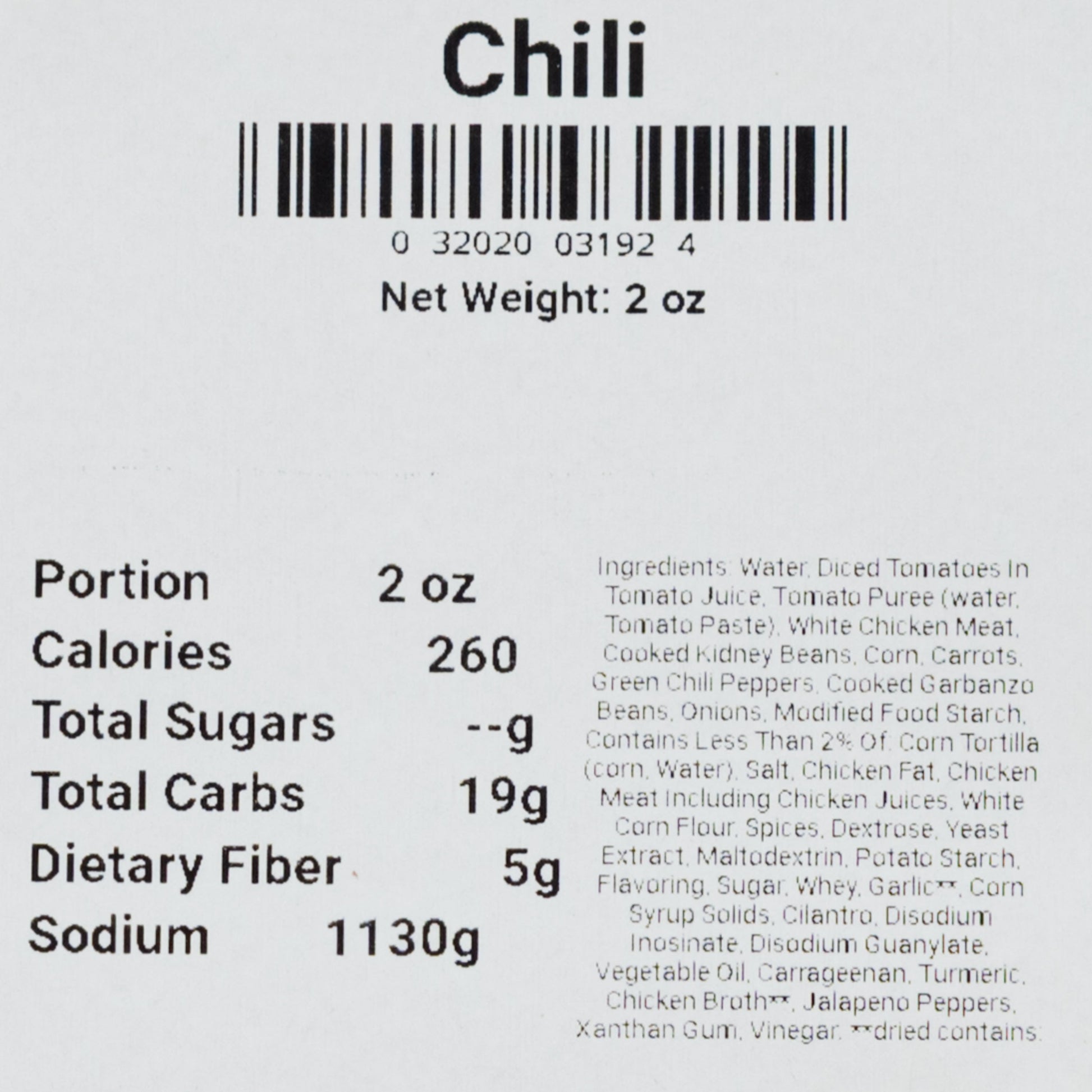 SALE | Freeze Dried Chili Soup | 2 oz | Wicked Good Foods - BuyNebraska.com ~ Blessings Grow Meadows