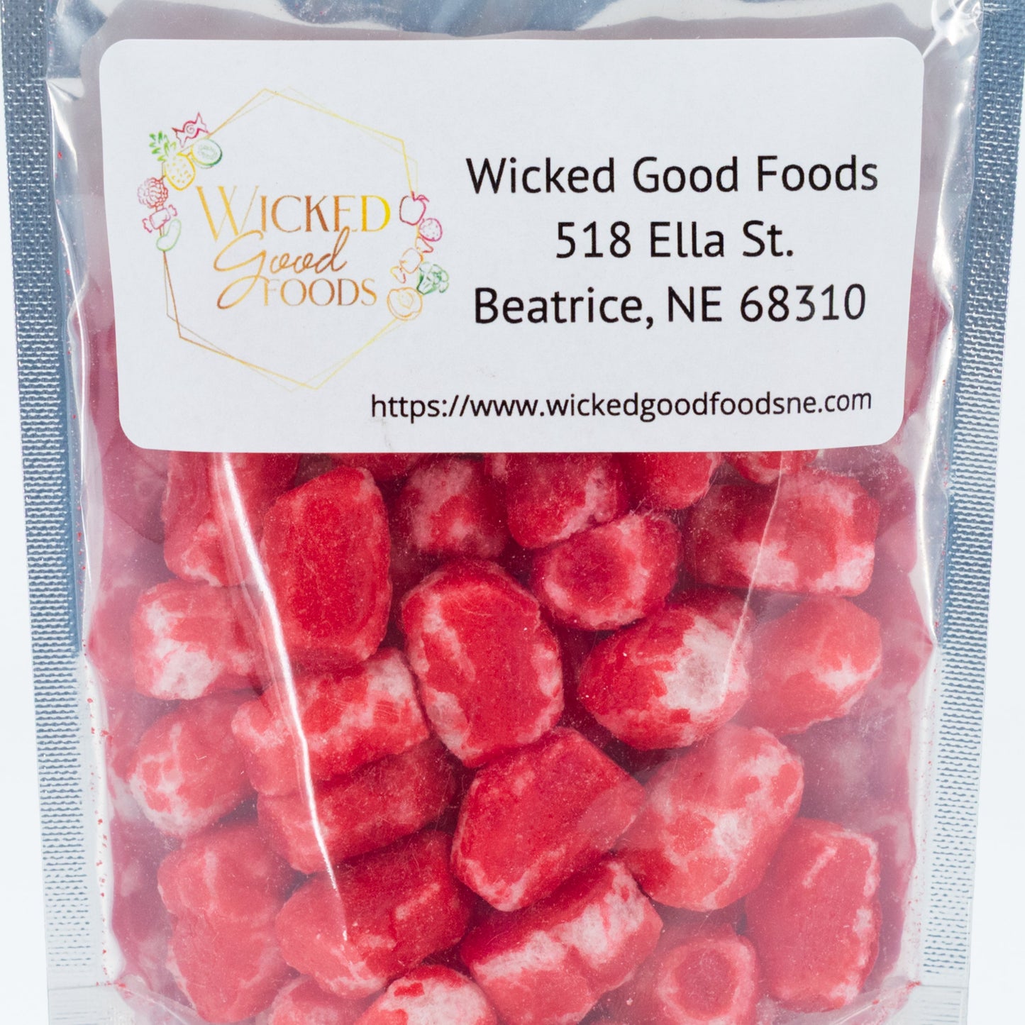 SALE | Freeze Dried Cinnamon Candy | 2 oz. | Wicked Good Foods - BuyNebraska.com ~ Blessings Grow Meadows
