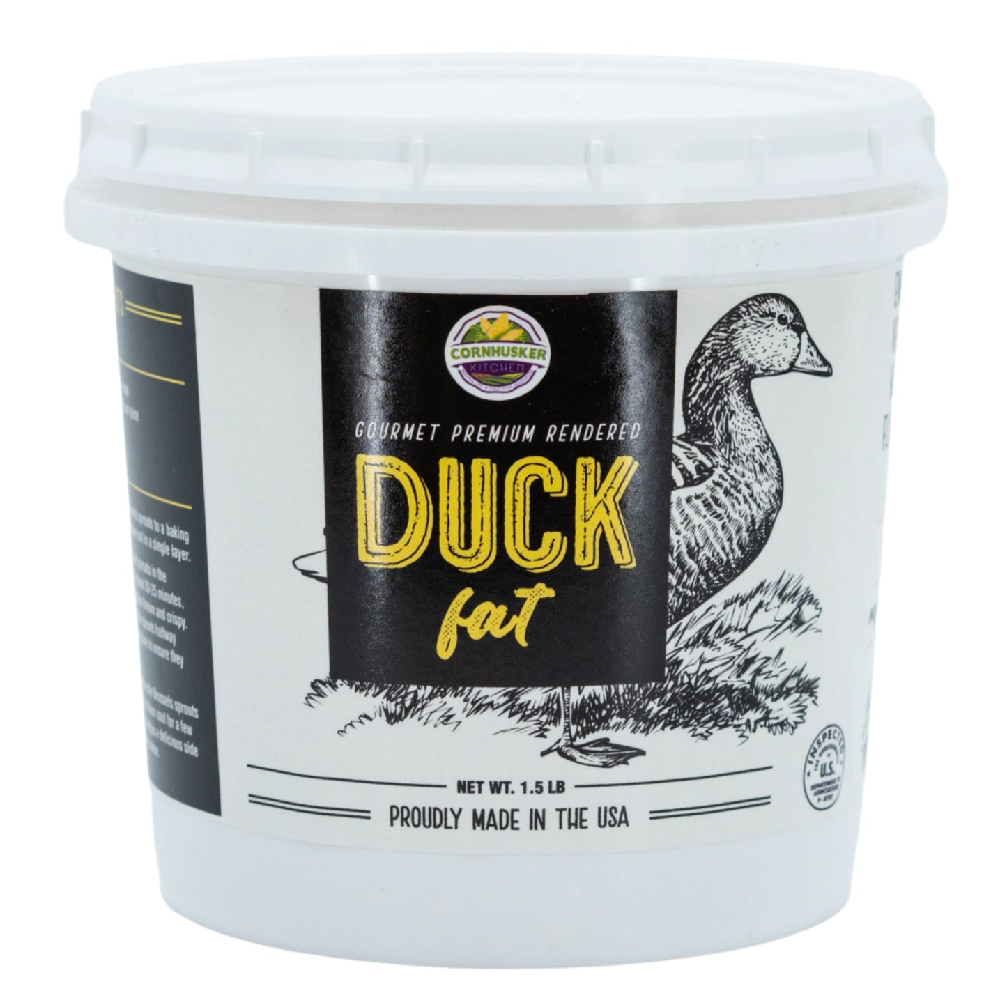 Rendered Duck Fat | 1.5 lb | Gluten Free & Non-GMO | Cornhusker Kitchen - BuyNebraska.com ~ Blessings Grow Meadows