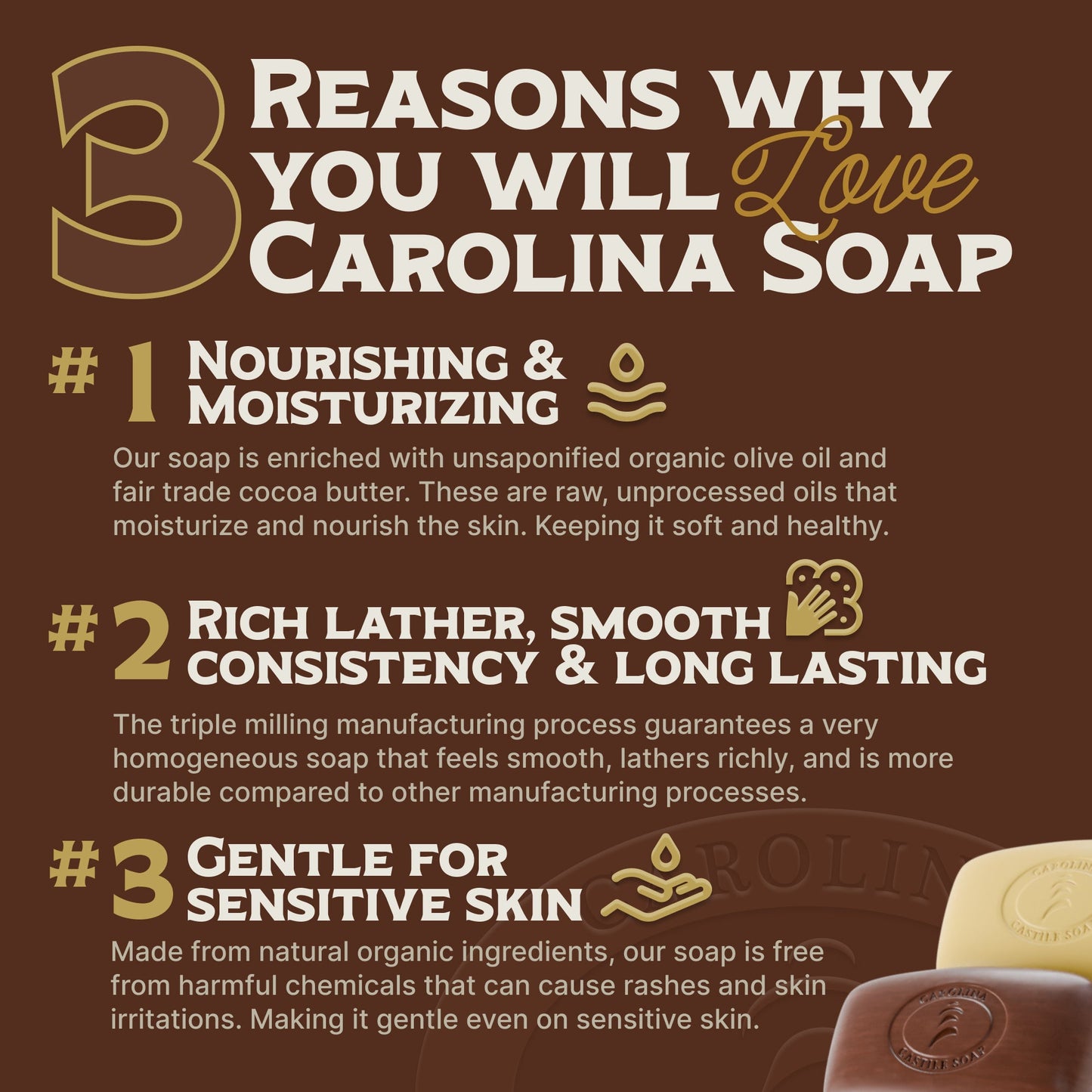 Castile Bar Soap - Gentle Unscented