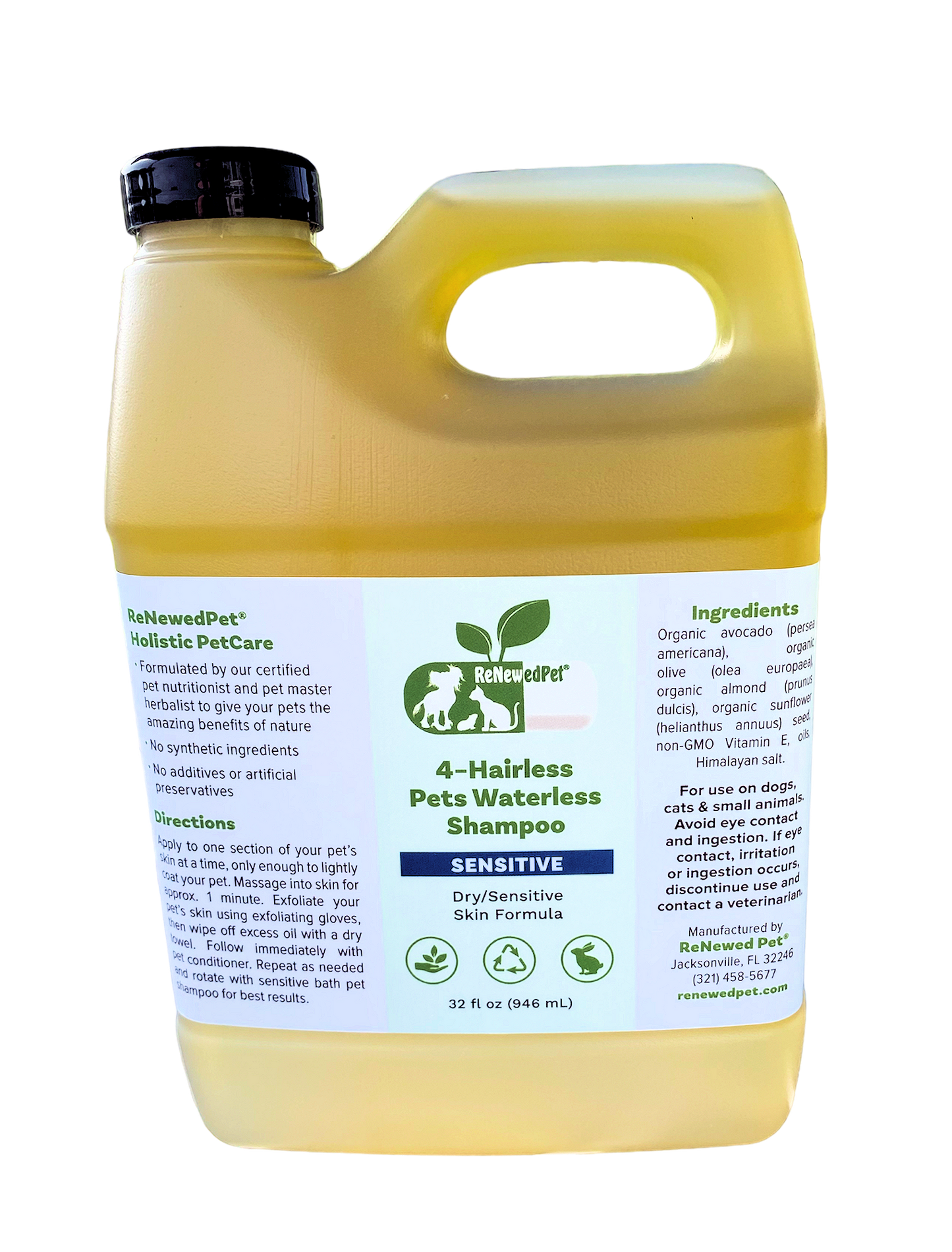 4-HAIRLESS PETS SENSITIVE WATERLESS SHAMPOO - Blessings Grow Meadows