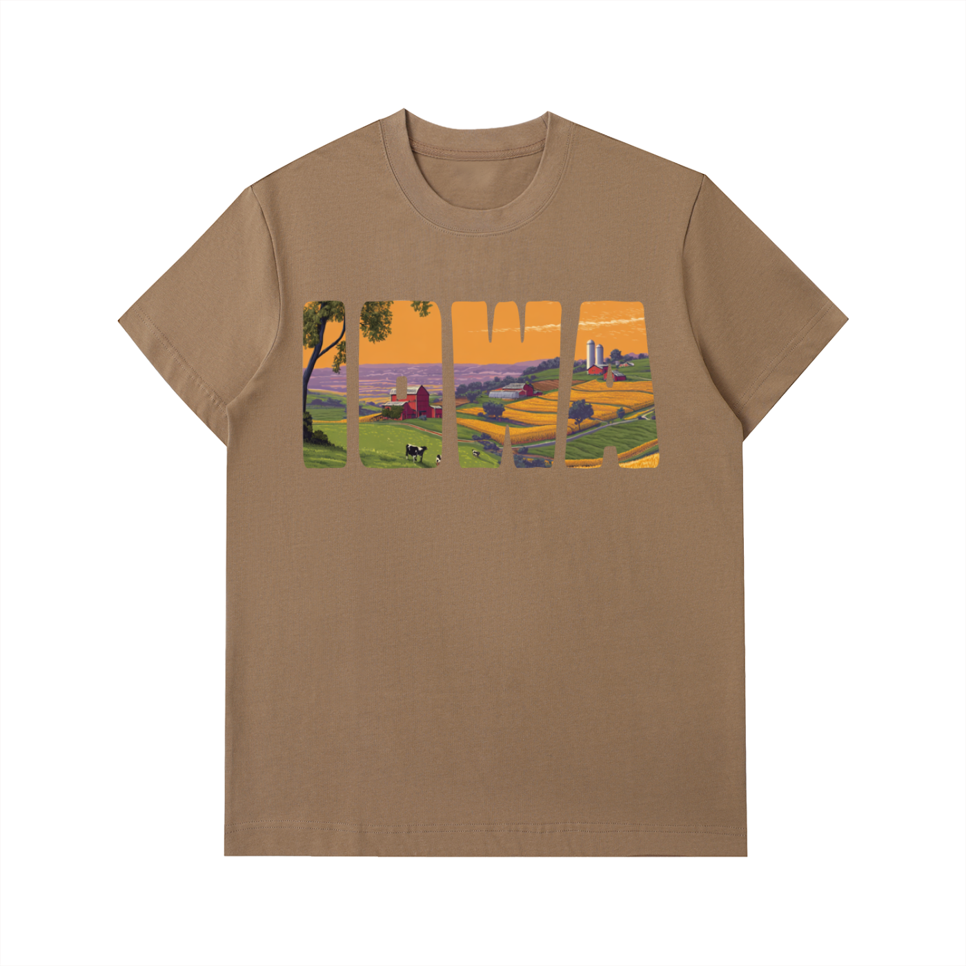 Amish Country Store "Iowa" Heavyweight Cotton T-Shirt