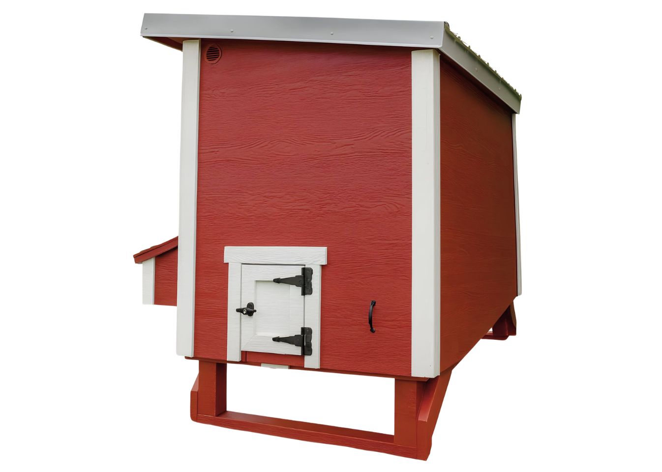 OverEZ large chicken coop with space for up to 15 chickens, featuring sturdy wooden construction and secure nesting areas.