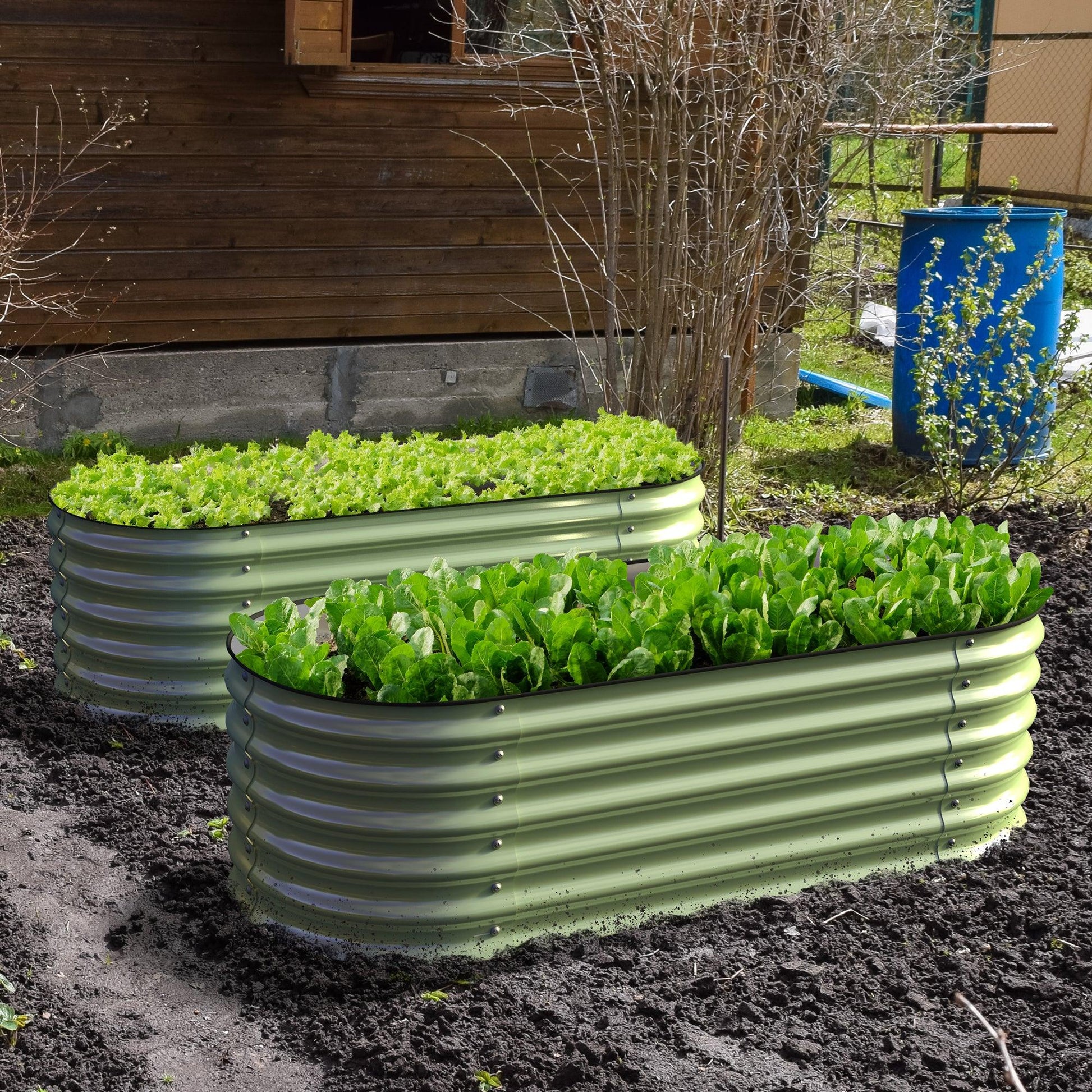 Olle 4-Style Modular Galvanized Raised Garden Bed from Blessings Grow Meadows 