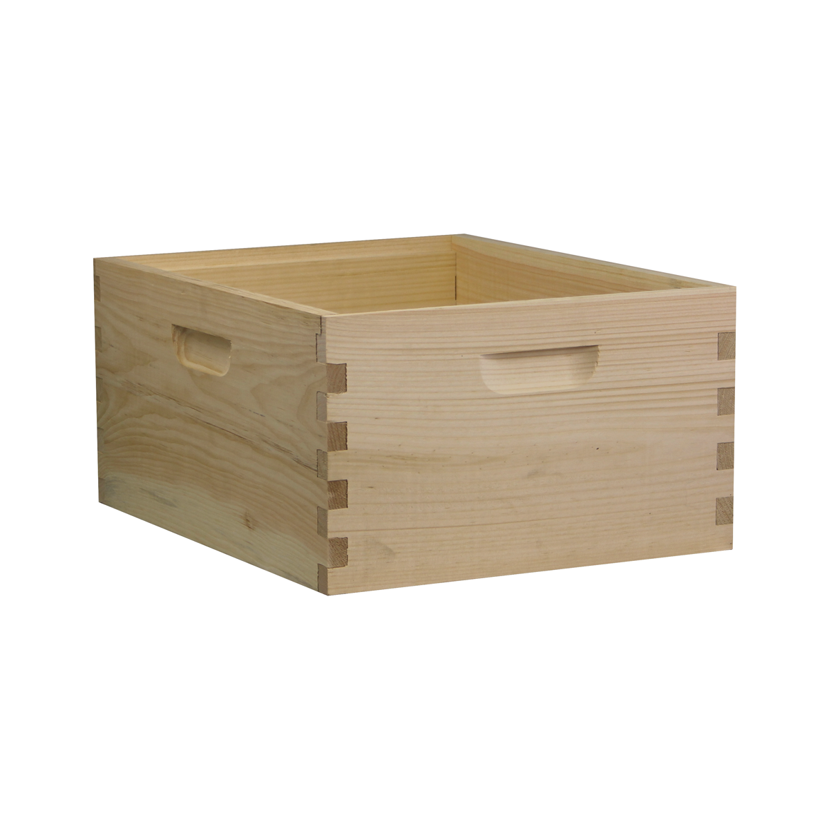 10 Frame Langstroth Deep Brood Box – Amish-Made Eastern White Pine (No Frames)