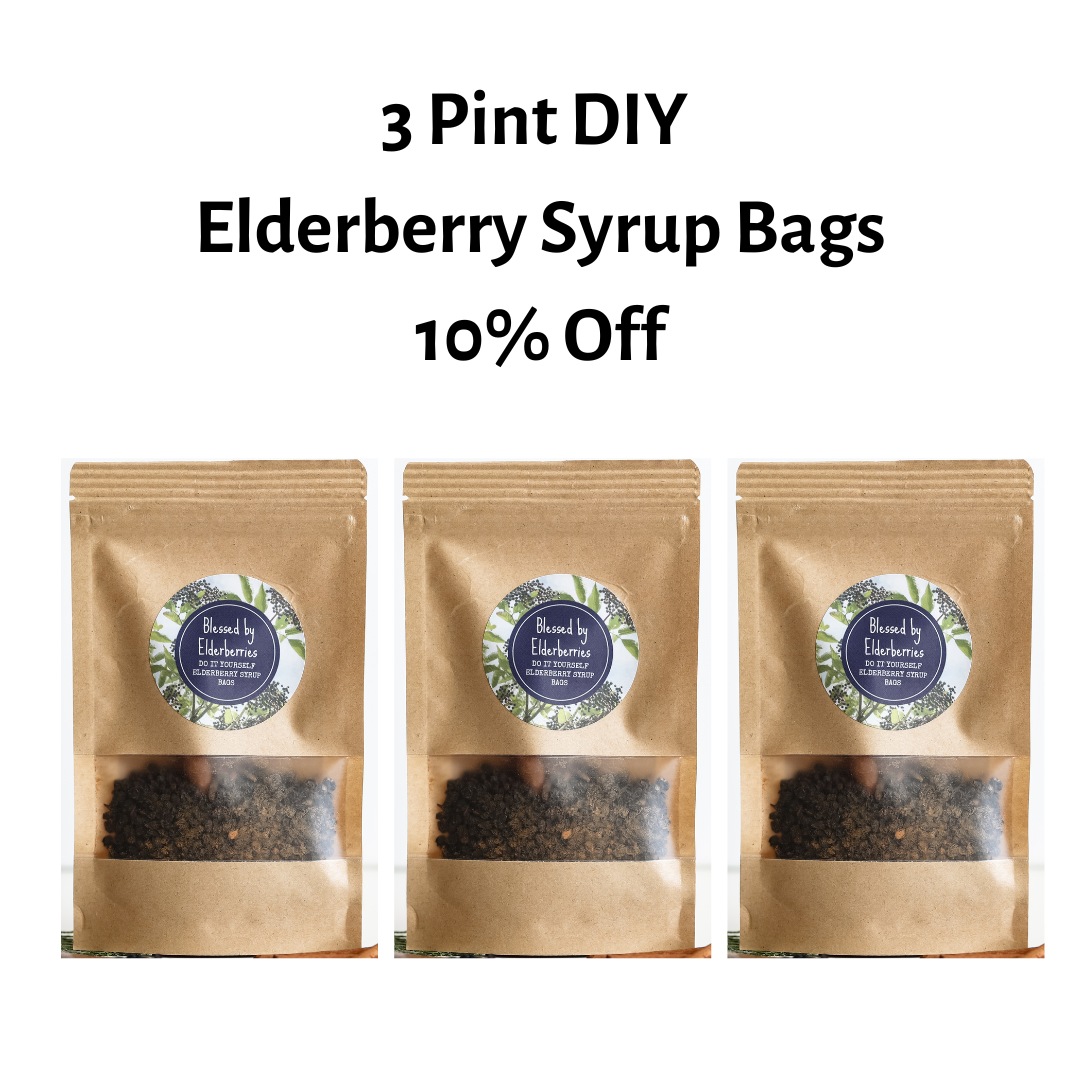 DIY Pint size Elderberry Syrup kit - Blessed by Elderberries ~ Blessings Grow Meadows