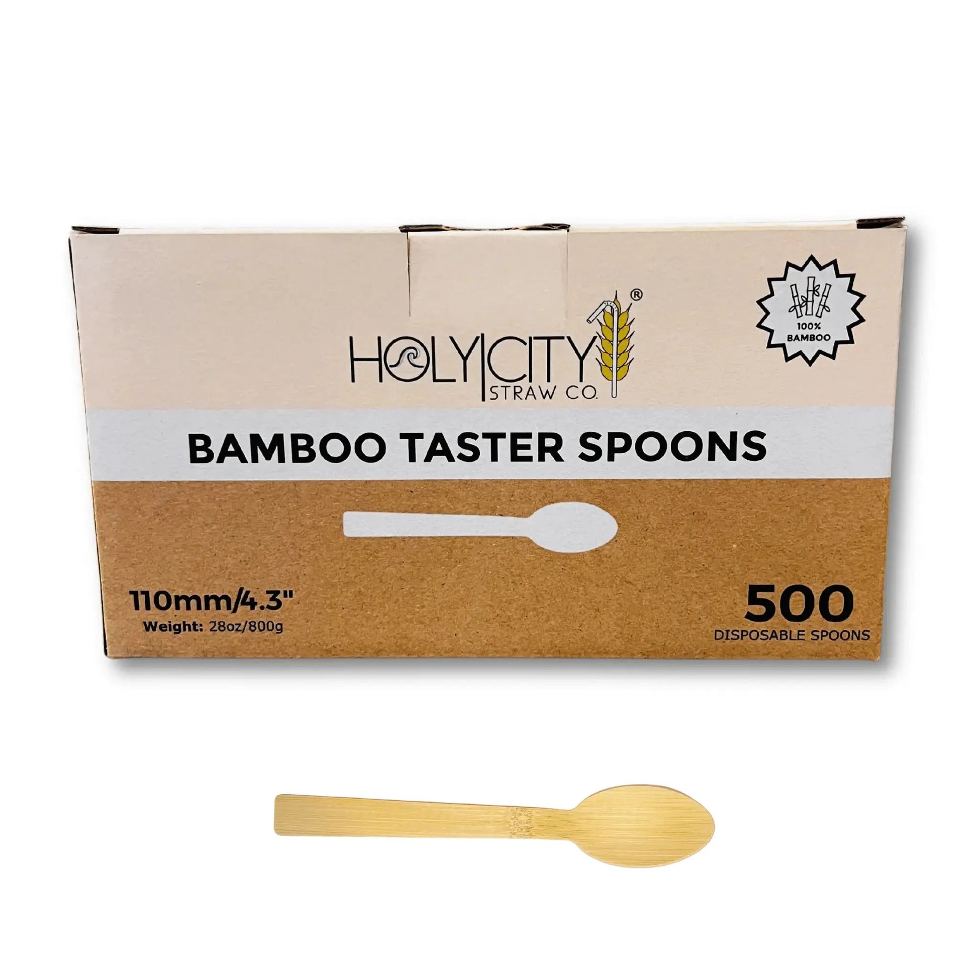4.3 Bamboo Taster Spoons - Blessings Grow Meadows -