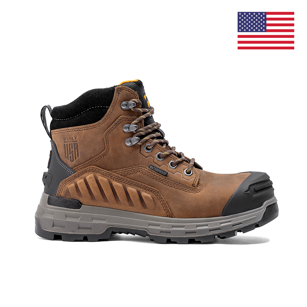 Wildwood 6” Waterproof Composite Toe Brown Boot - Made in USA - Blessings Grow Meadows