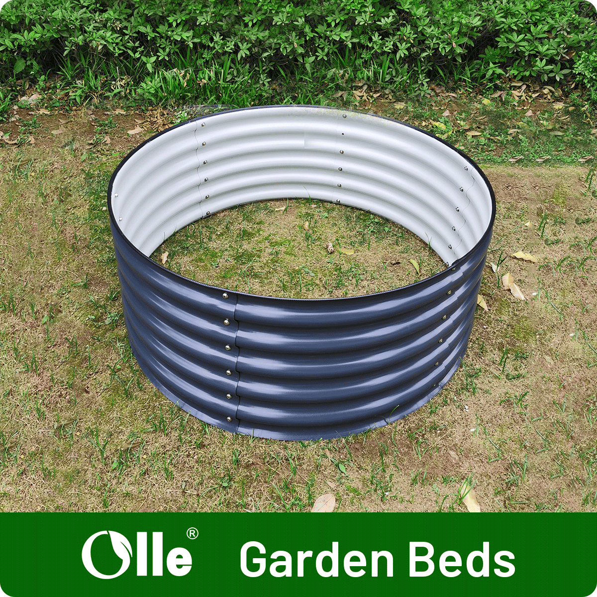 Olle 17" Tall x 42" Round Raised Garden Bed from Blessings Grow Meadows 