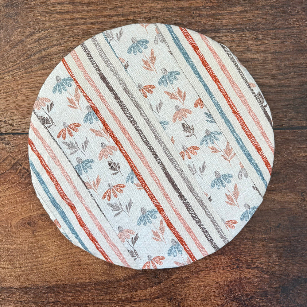 Medium bowl and banneton covers from Five Oaks Farm, natural fabric for bread proofing and dough rising.