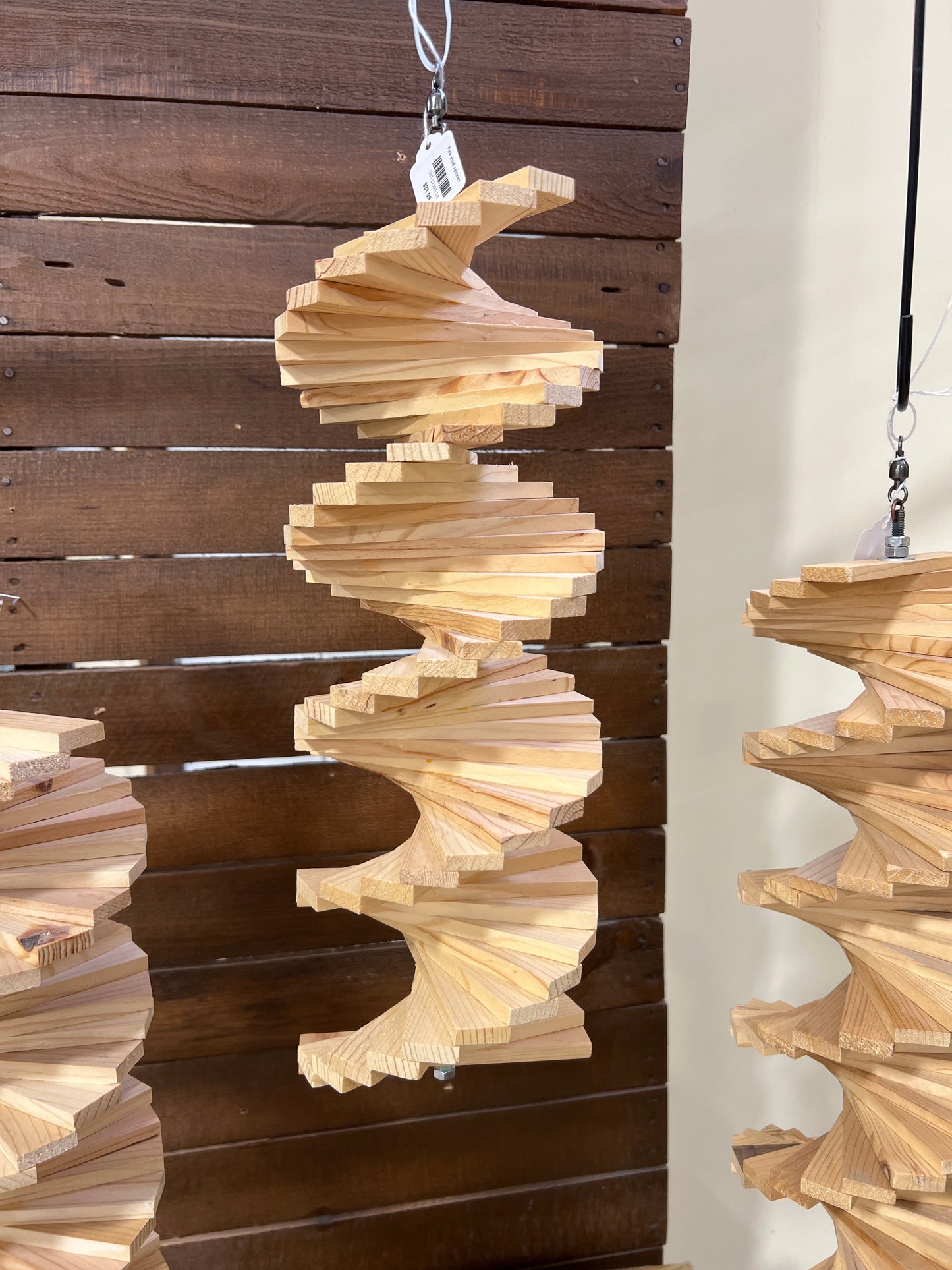 Artisanal Locally Handmade Hanging Wood Wind Spinner