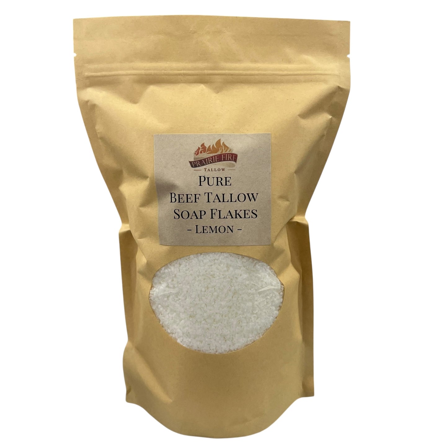 Pure Beef Tallow Soap Flakes - Made in USA - Grass Fed and Finished - Face, Body and Hair - Cleans, Moisturizes, Soothes, and Hydrates. Natural and Organic - Blessings Grow Meadows