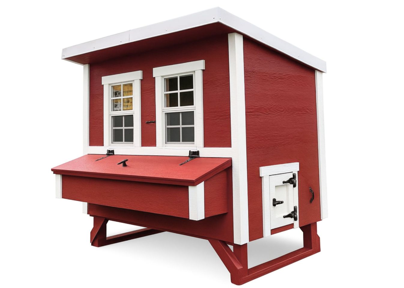 OverEZ Large Chicken Coop designed for up to 15 chickens, featuring spacious outdoor shelter and secure nesting areas.