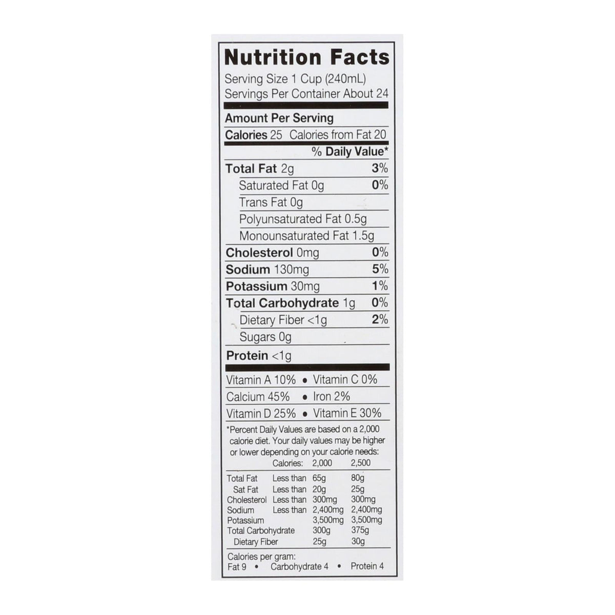 Six 32 fl oz cartons of Cozy Farm Silk Almond Milk Unsweetened Vanilla, creamy plant-based beverage in a 6-pack.