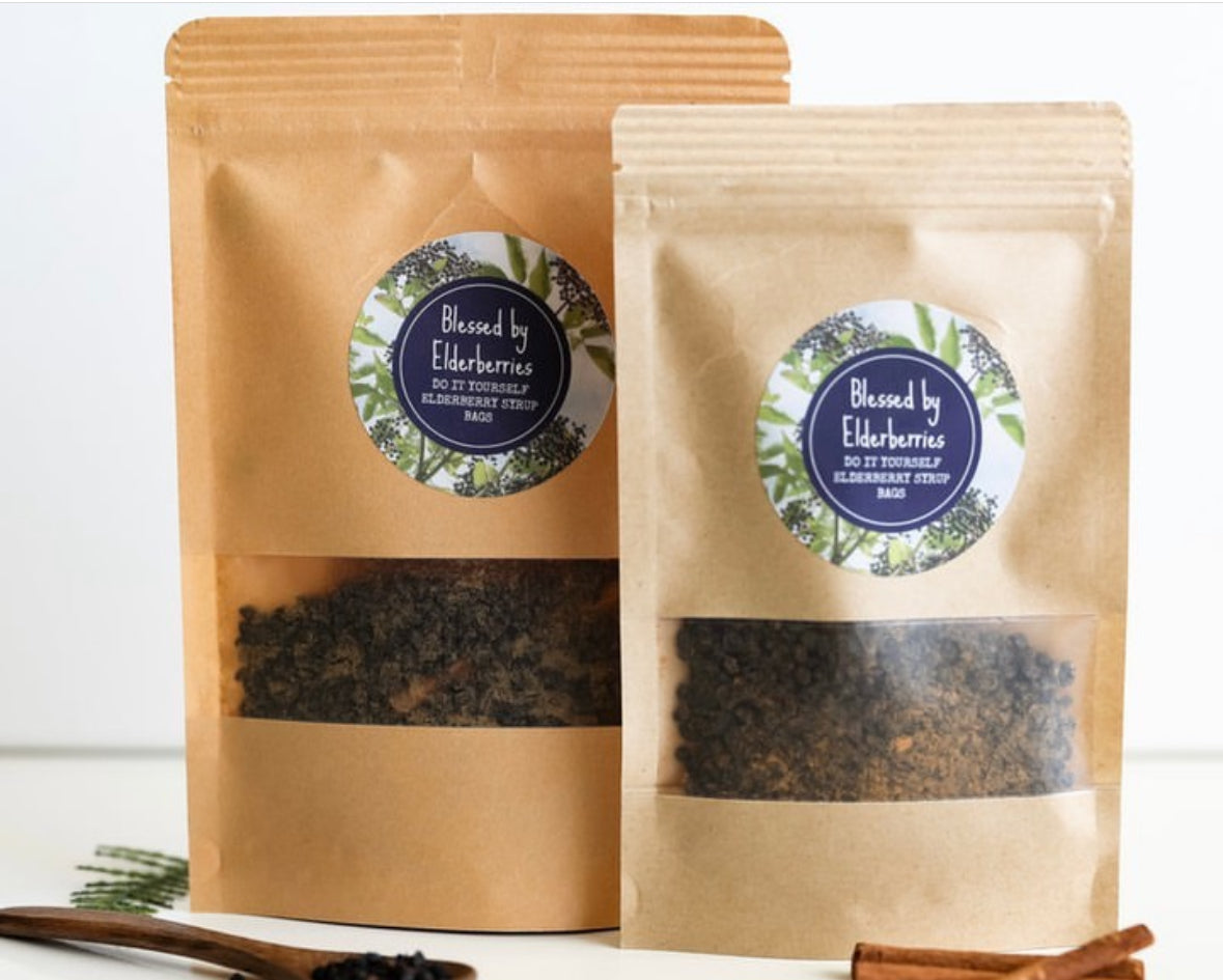DIY Pint size Elderberry Syrup kit - Blessed by Elderberries ~ Blessings Grow Meadows