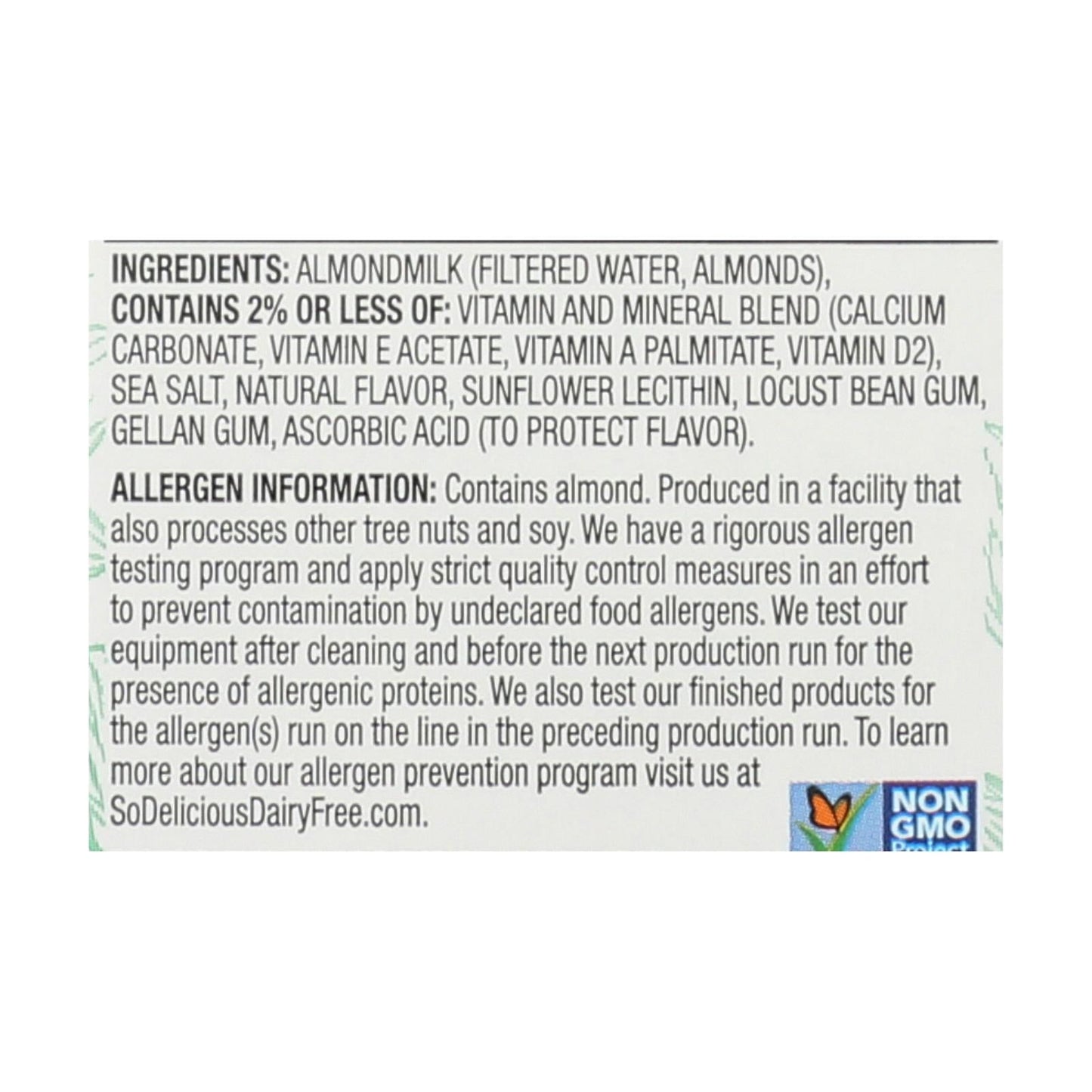 So Delicious Unsweetened Almond Milk Beverage, 32 Fl Oz. (Pack of 6)