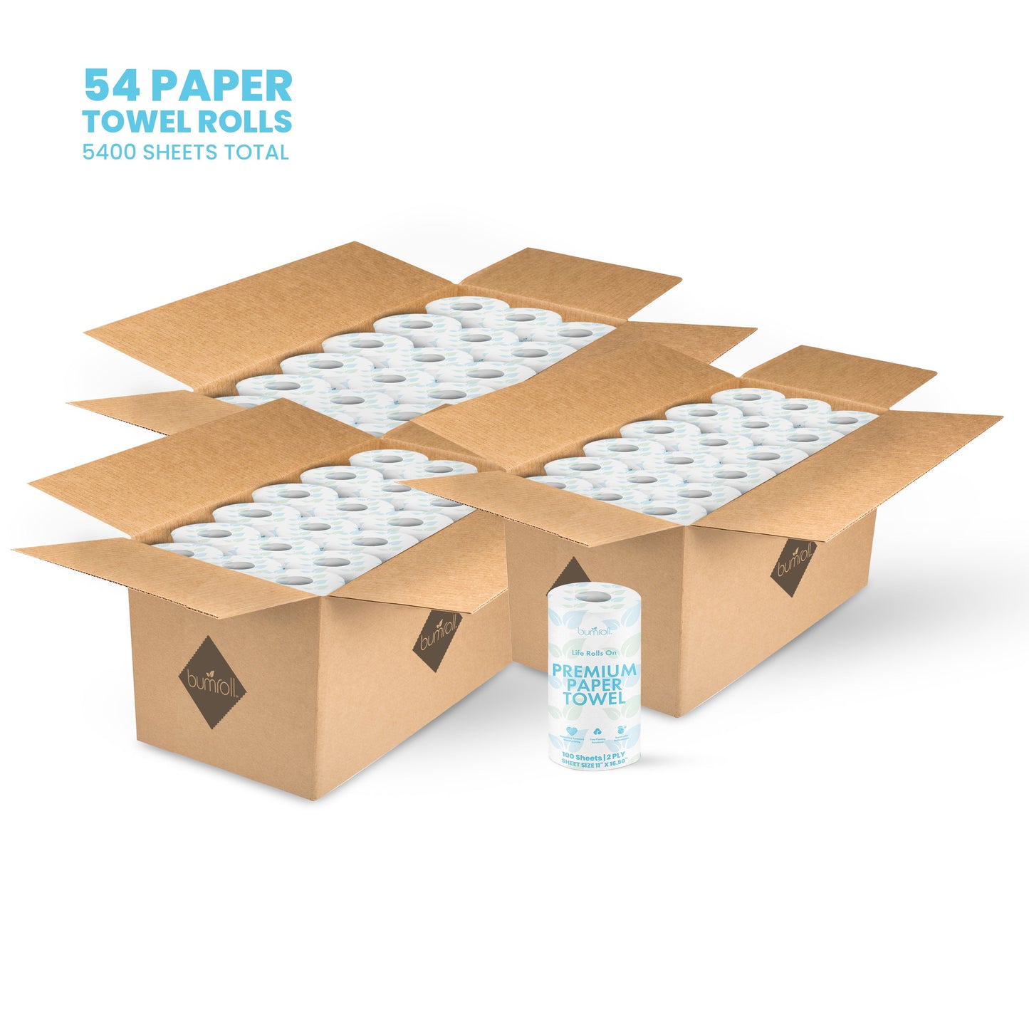 Bumroll, Proudly Made in USA, Premium Toilet Paper & Paper Towels, Plants Trees In The USA - Blessings Grow Meadows