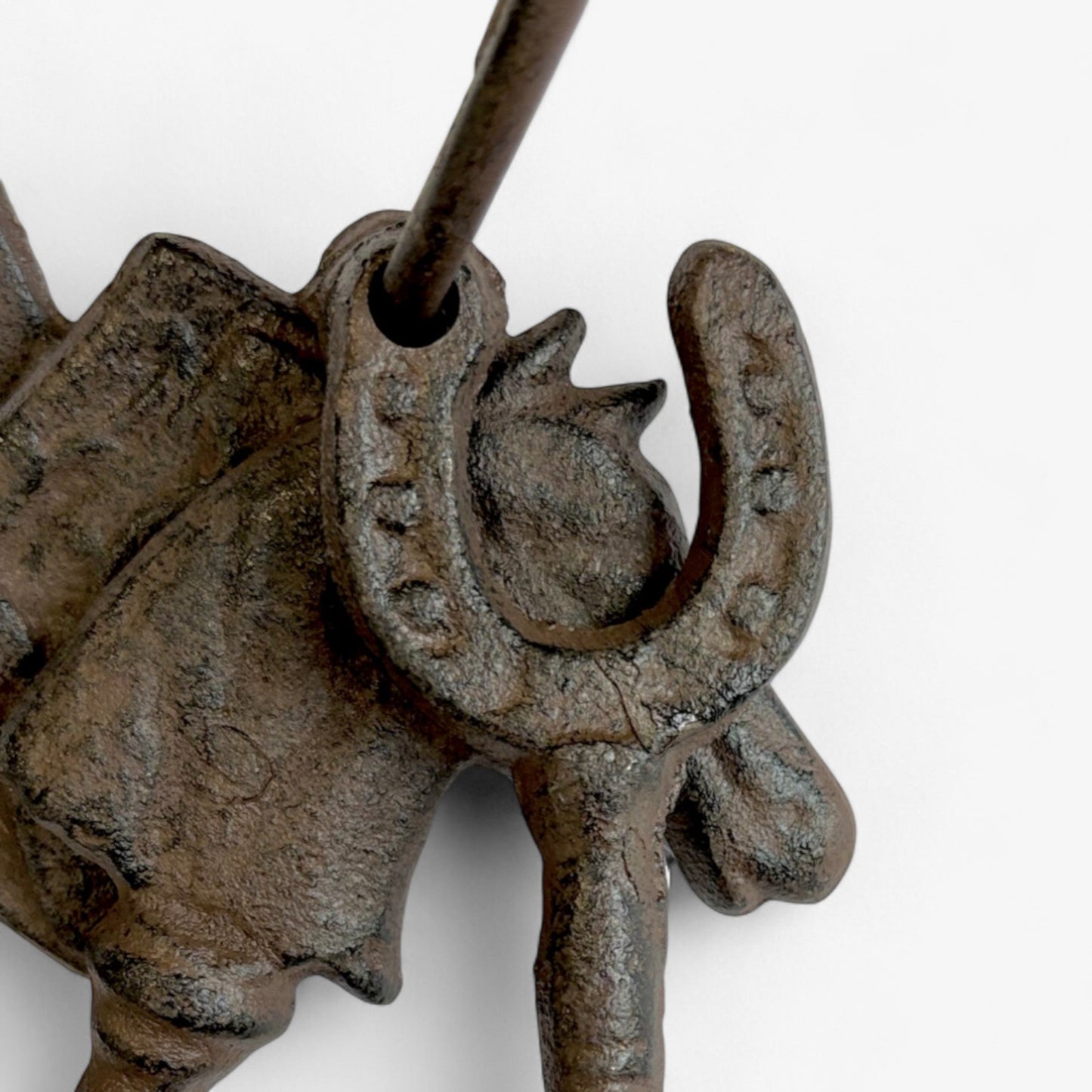 Intricate Cast Iron Antique Key Set with Ring, Rustic Home Decor Accents