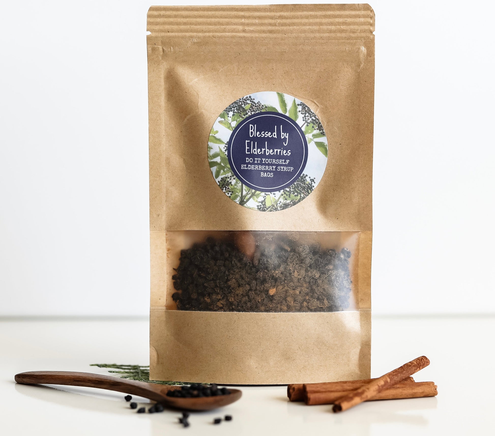 DIY Pint size Elderberry Syrup kit - Blessed by Elderberries ~ Blessings Grow Meadows