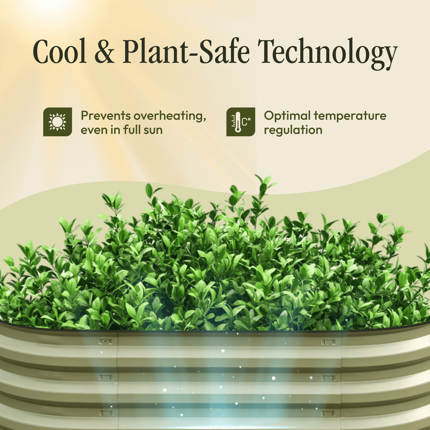 17" Tall 6 In 1 "No Tools Needed" Premium Metal Raised Garden Bed Kit - Gro-Rite Garden Global LLC ~ Blessings Grow Meadows