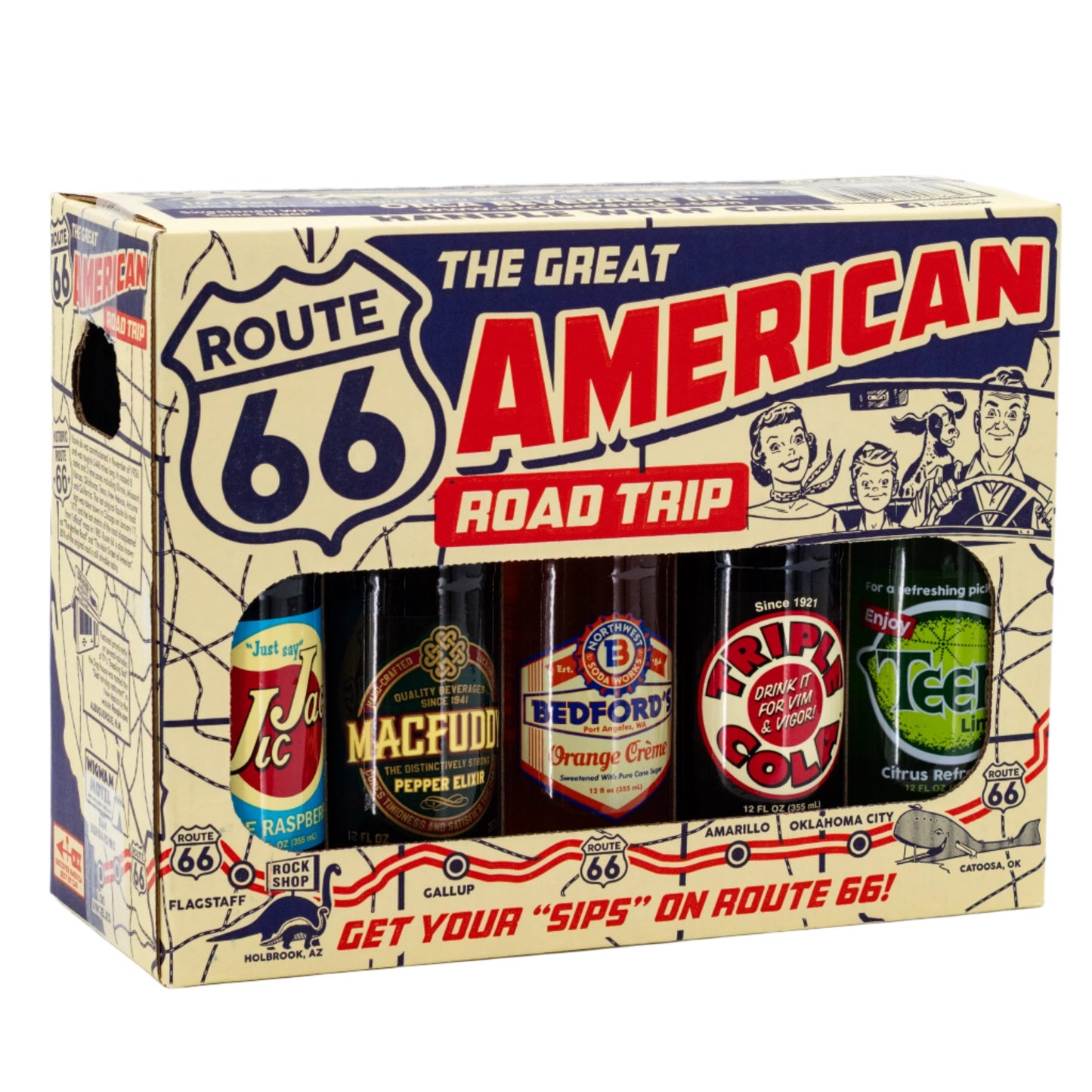 The Great American Road Trip Vintage Soda 10 Pack | 5 Flavors | Brenmar - BuyNebraska.com ~ Blessings Grow Meadows
