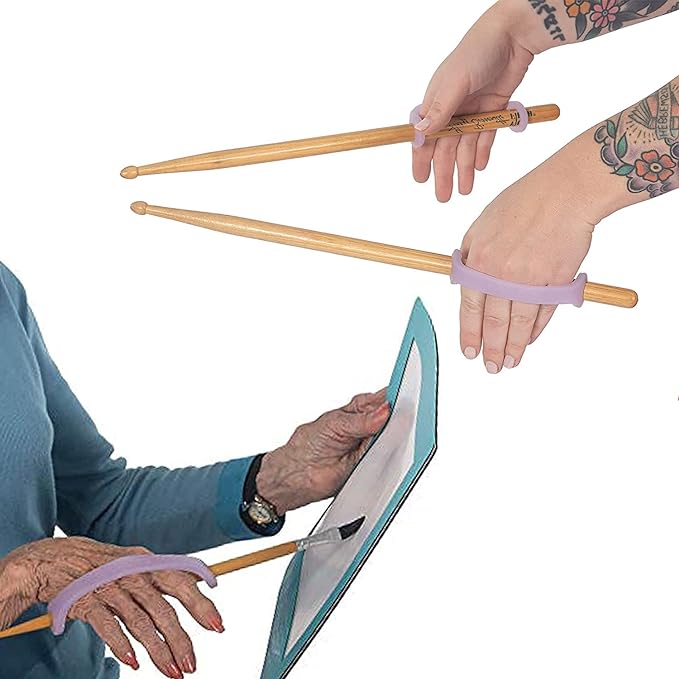 EaZyHold elderly female daily living aid 3-pack, easy grip handles for seniors to assist with daily tasks, shown in the image.