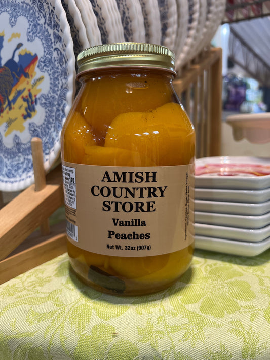 Vanilla Peaches 32oz (REAL VANILLA BEANS)