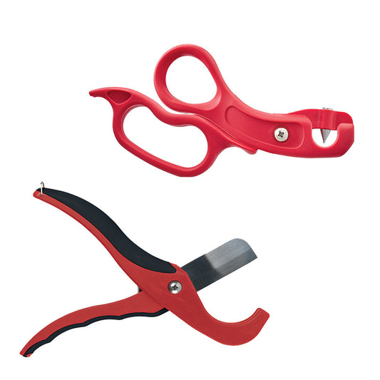 Orbit Irrigation drip tubing cutter and hole punch kit for drip irrigation systems, showing tools and tubing components.