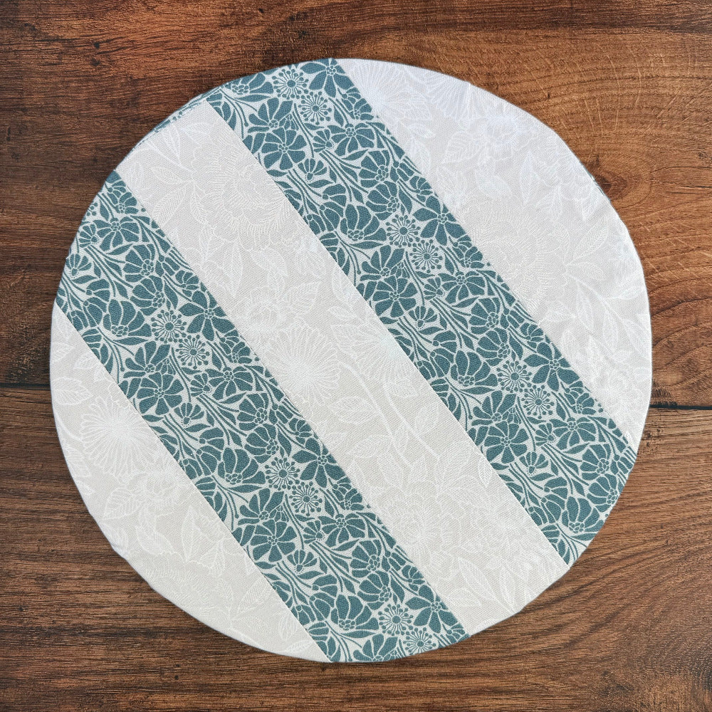Medium bowl and banneton covers from Five Oaks Farm, used for bread proofing and dough fermentation.