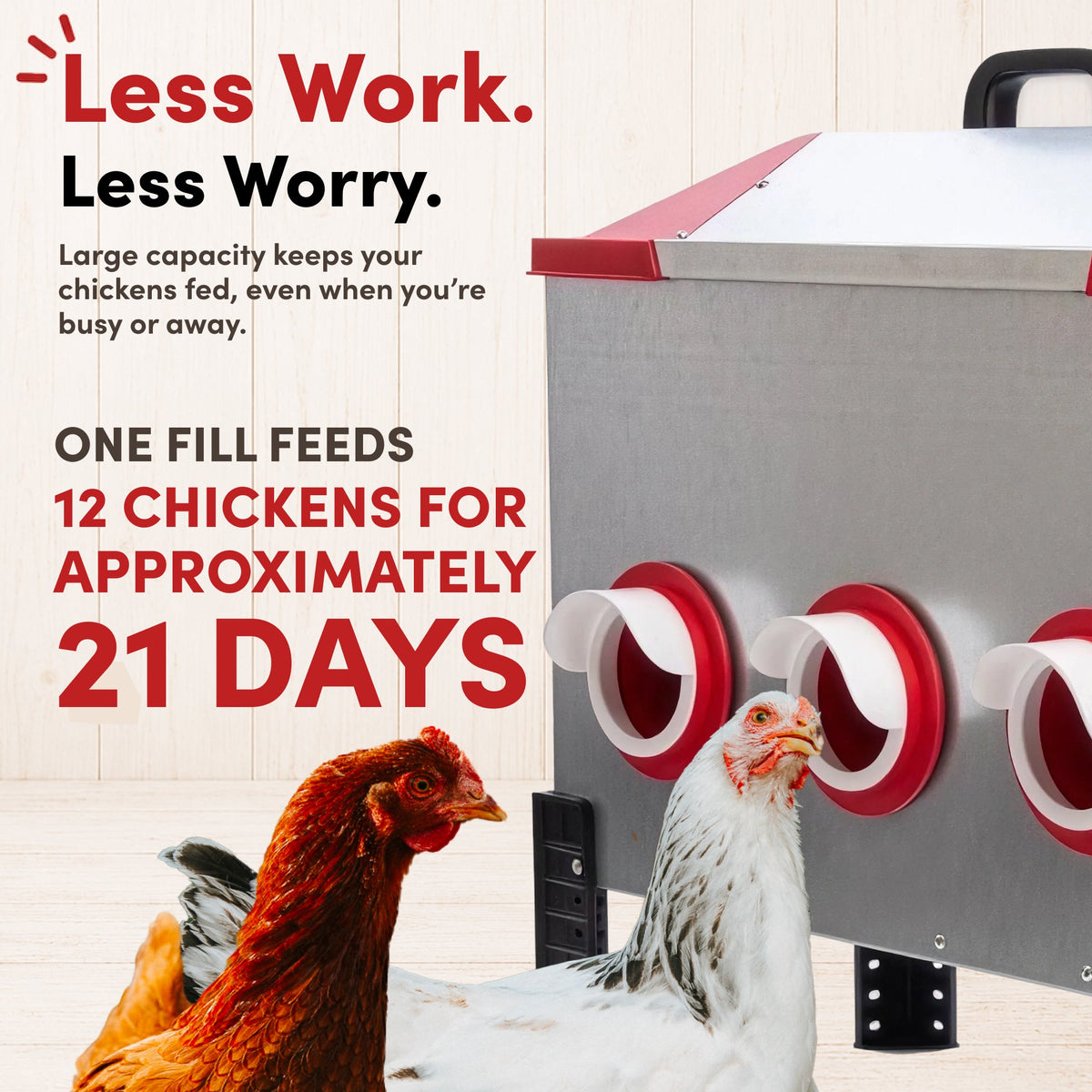 RentACoop Flock Feeder 65 6-Port Feeder