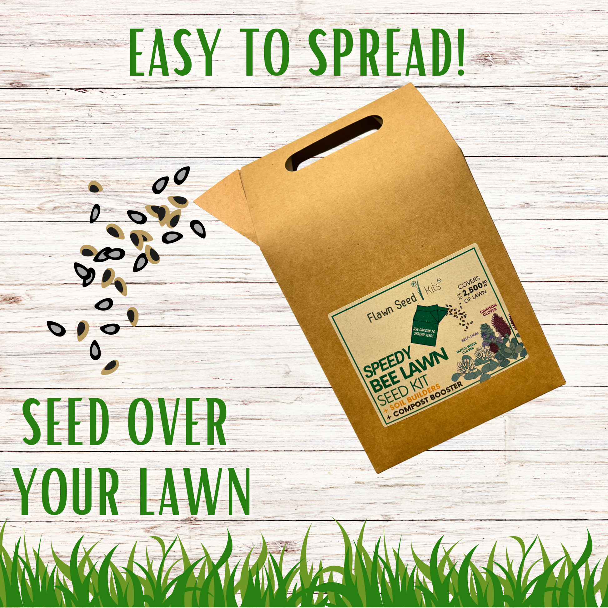 Speedy Bee Lawn Eco-Spread Carton - Blessings Grow Meadows
