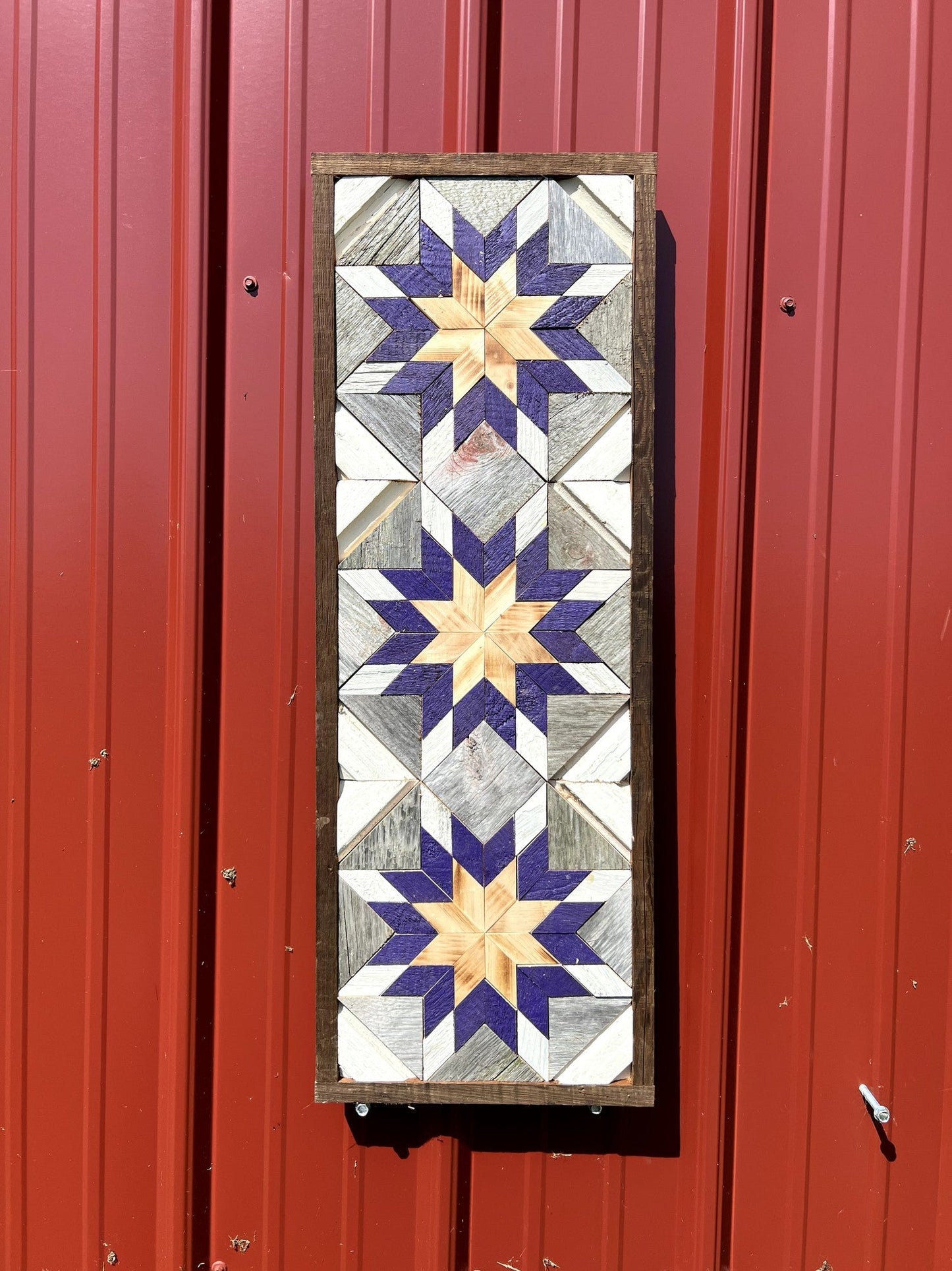 Amish Handmade Barn Quilt - Banner (10.5 in x 30 in)