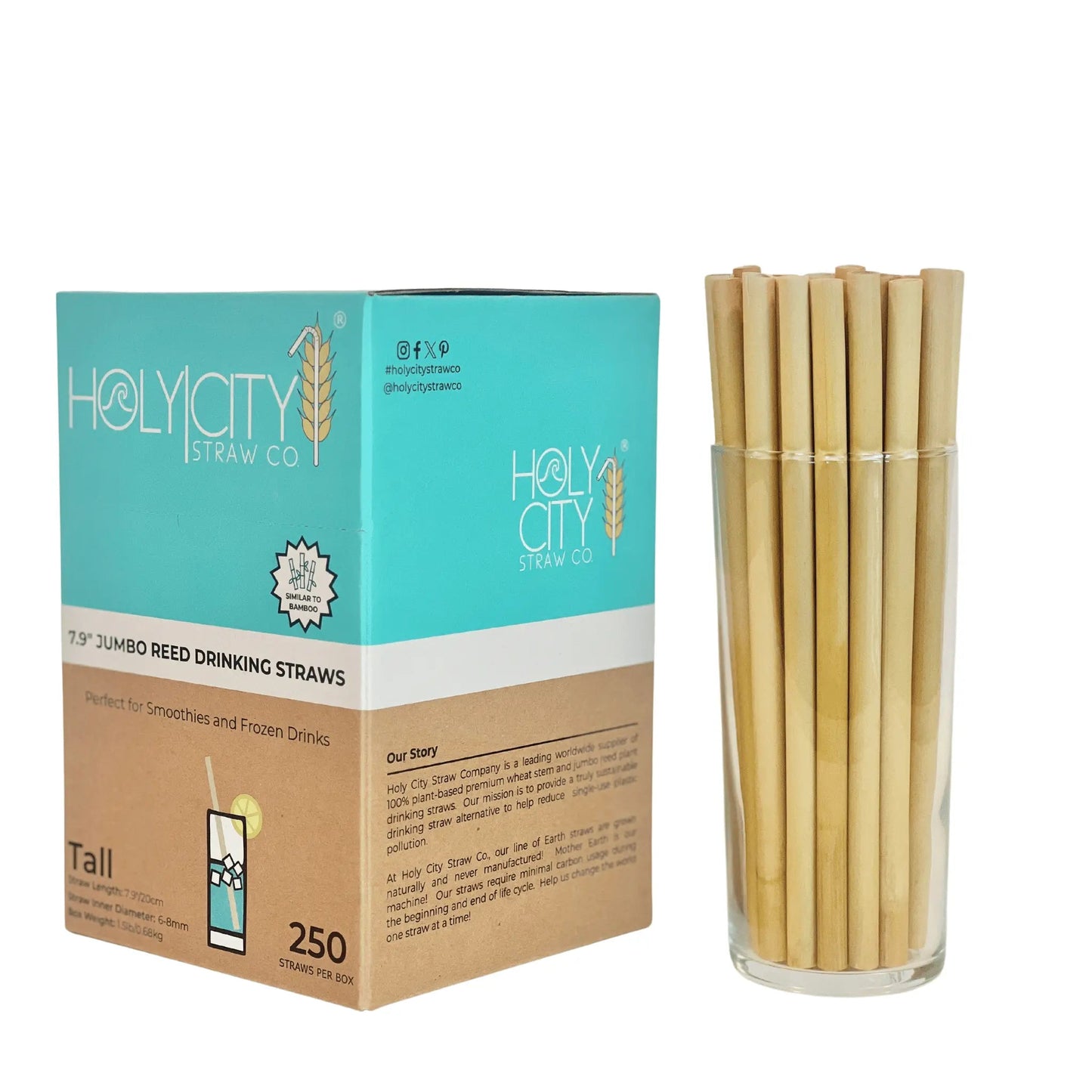 7.9 Jumbo Reed Straws - Blessings Grow Meadows -