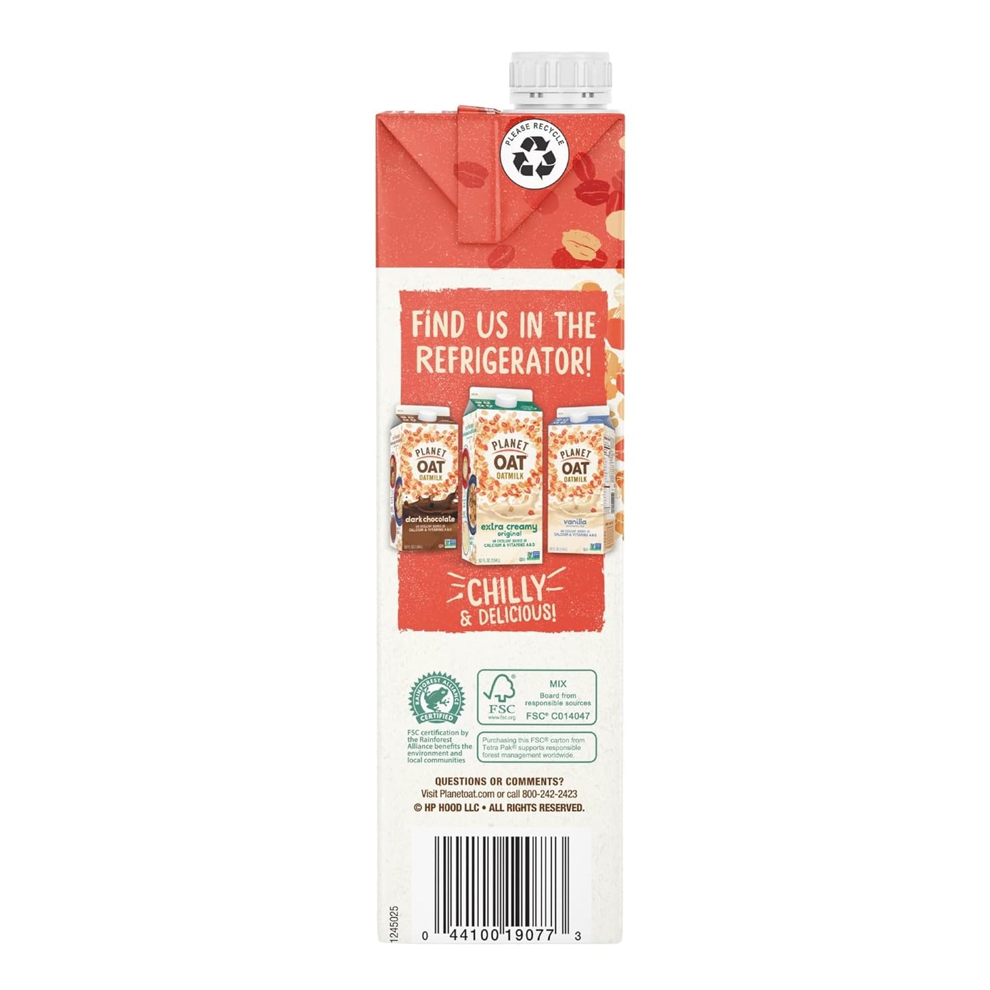 Cozy Farm Planet Oat Original Oat Milk, 32 fl oz, pack of 6 bottles, creamy plant-based dairy alternative