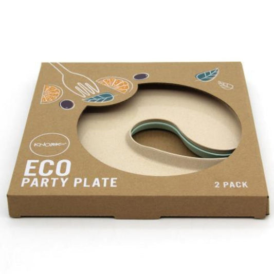 KNORK Eco Party Plate, 2 Pack