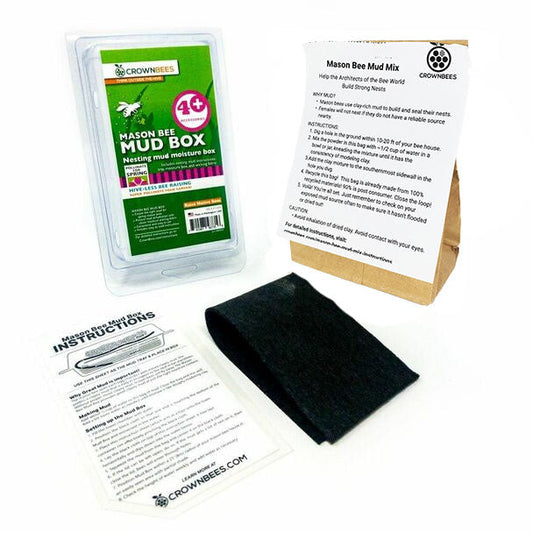 Spring Mason Bee Mud Box - Blessings Grow Meadows