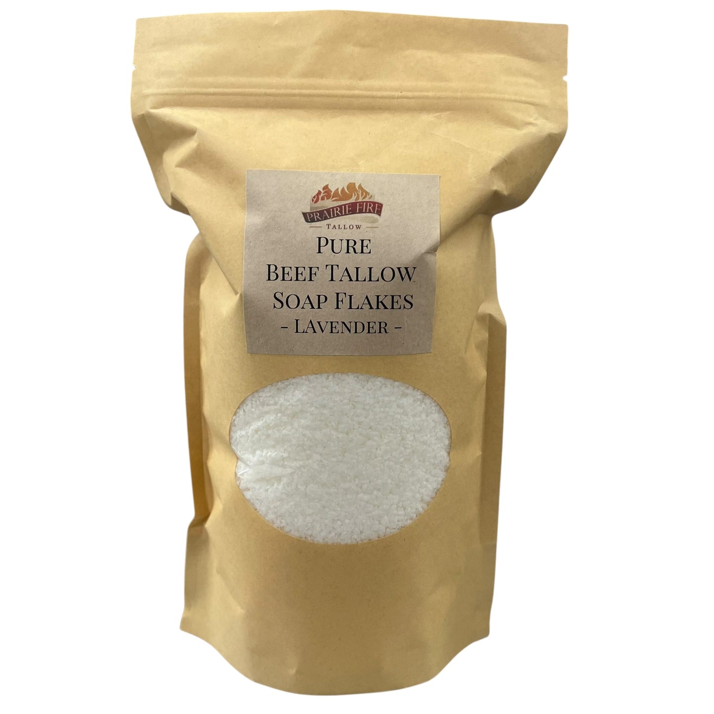 Pure Beef Tallow Soap Flakes - Made in USA - Grass Fed and Finished - Face, Body and Hair - Cleans, Moisturizes, Soothes, and Hydrates. Natural and Organic - Blessings Grow Meadows