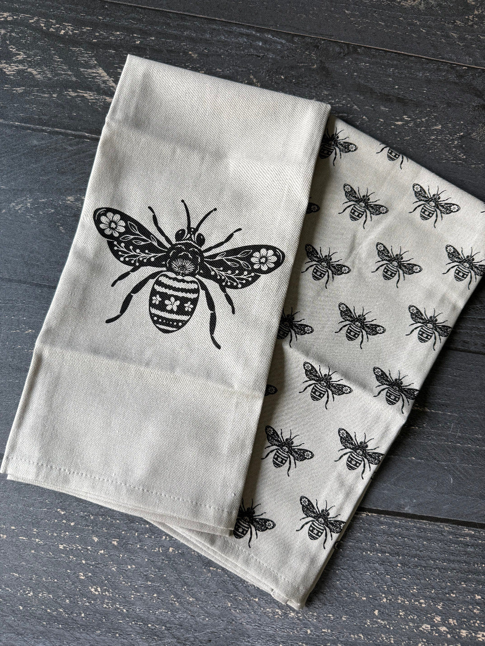 Soft hand towels from Five Oaks Farm's From the Farm collection, featuring rustic, farm-inspired design and natural fabric texture.
