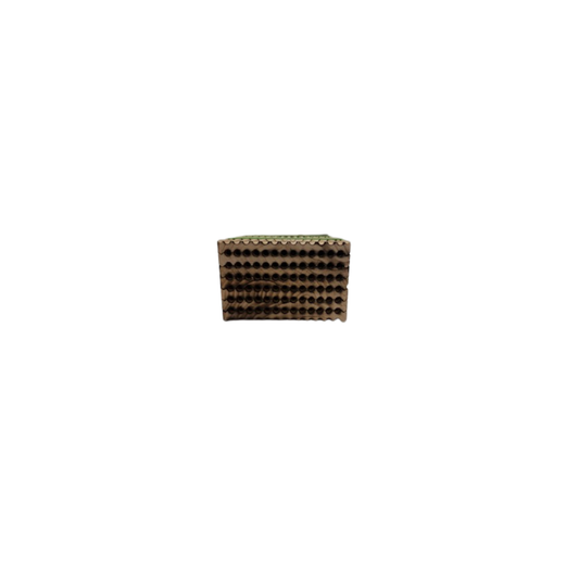 CrownBees summer reusable wood tray with 78 holes, designed for leafcutter bees to nest and thrive.