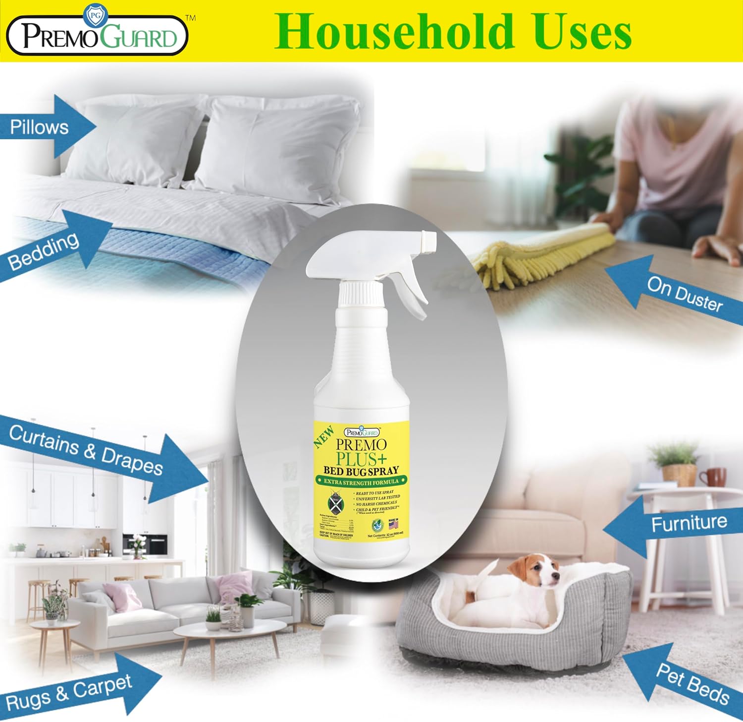 Bed Bug Plus  - All Natural Non-Toxic - By Premo Guard - Premo Natural Products ~ Blessings Grow Meadows