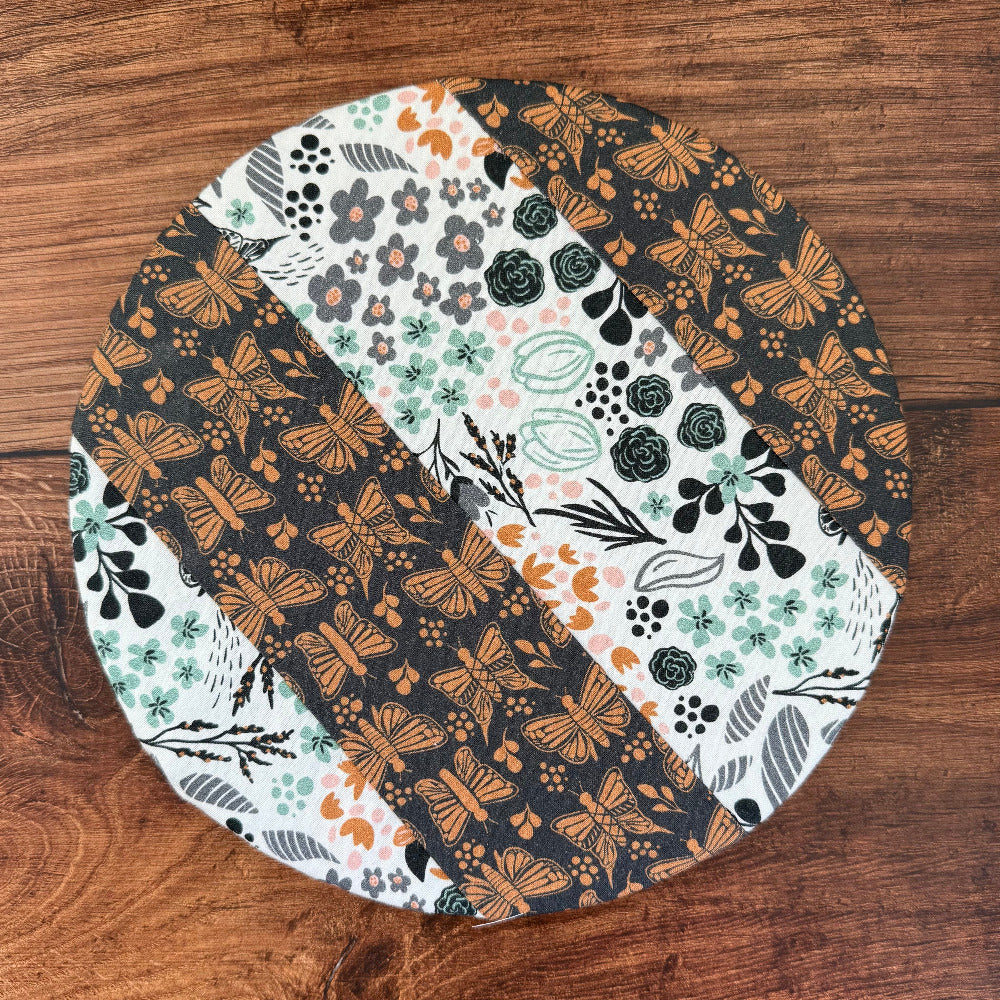 Small bowl and banneton covers from Five Oaks Farm for bread proofing, featuring natural fabric and rustic design.