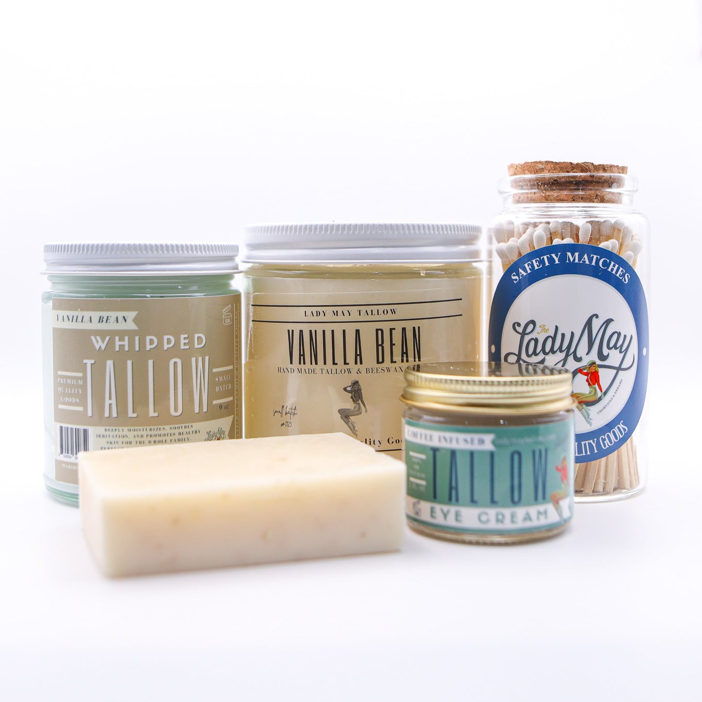 Vanilla Bean Luxury Gift Box | Tallow Skincare, Candle & Soap - Blessings Grow Meadows