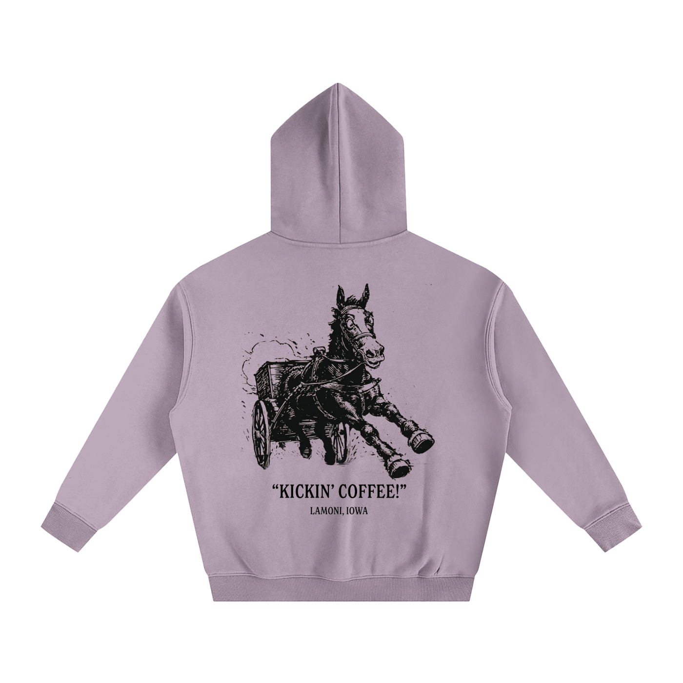 Buggy's "Kickin' Coffee" Oversize Fleeced Hoodie