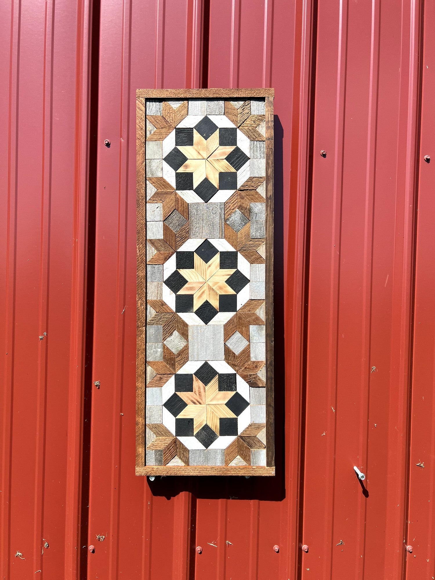 Amish Handmade Barn Quilt - Banner (10.5 in x 30 in) - Amish Country Store ~ Blessings Grow Meadows