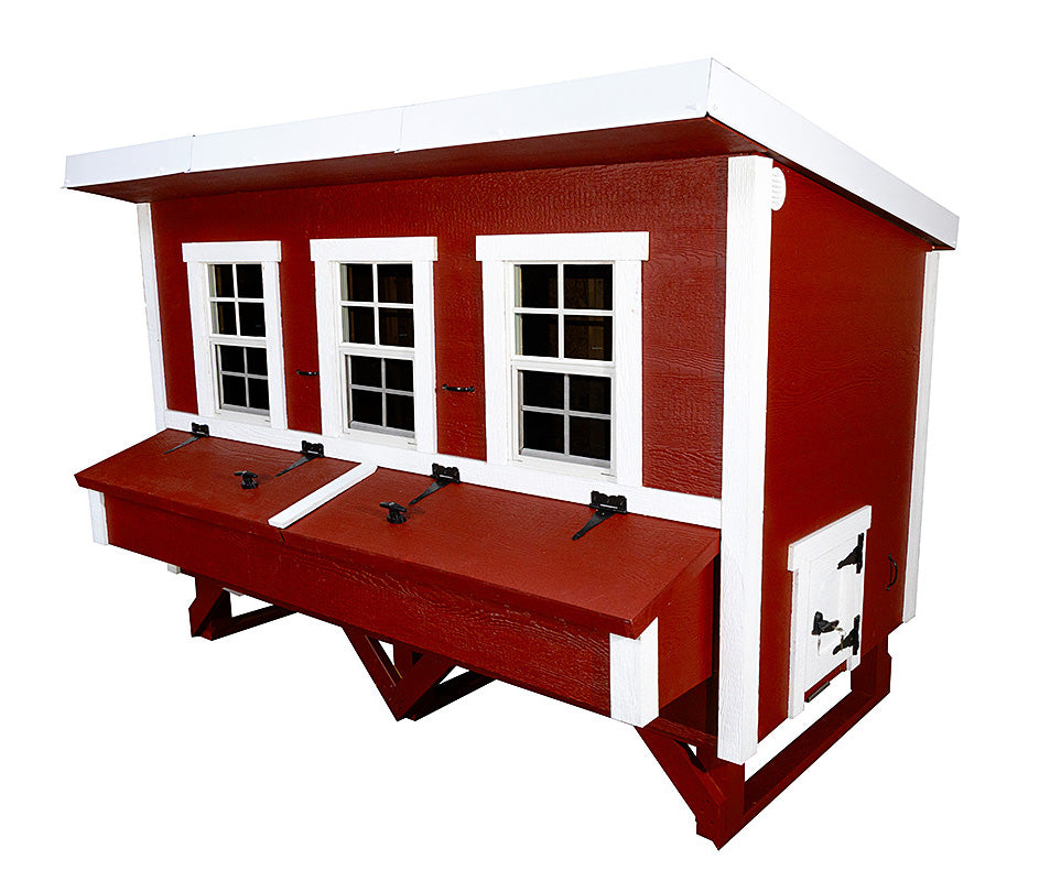 Large OverEZ Chicken Coop for up to 20 chickens, featuring spacious design and durable construction.