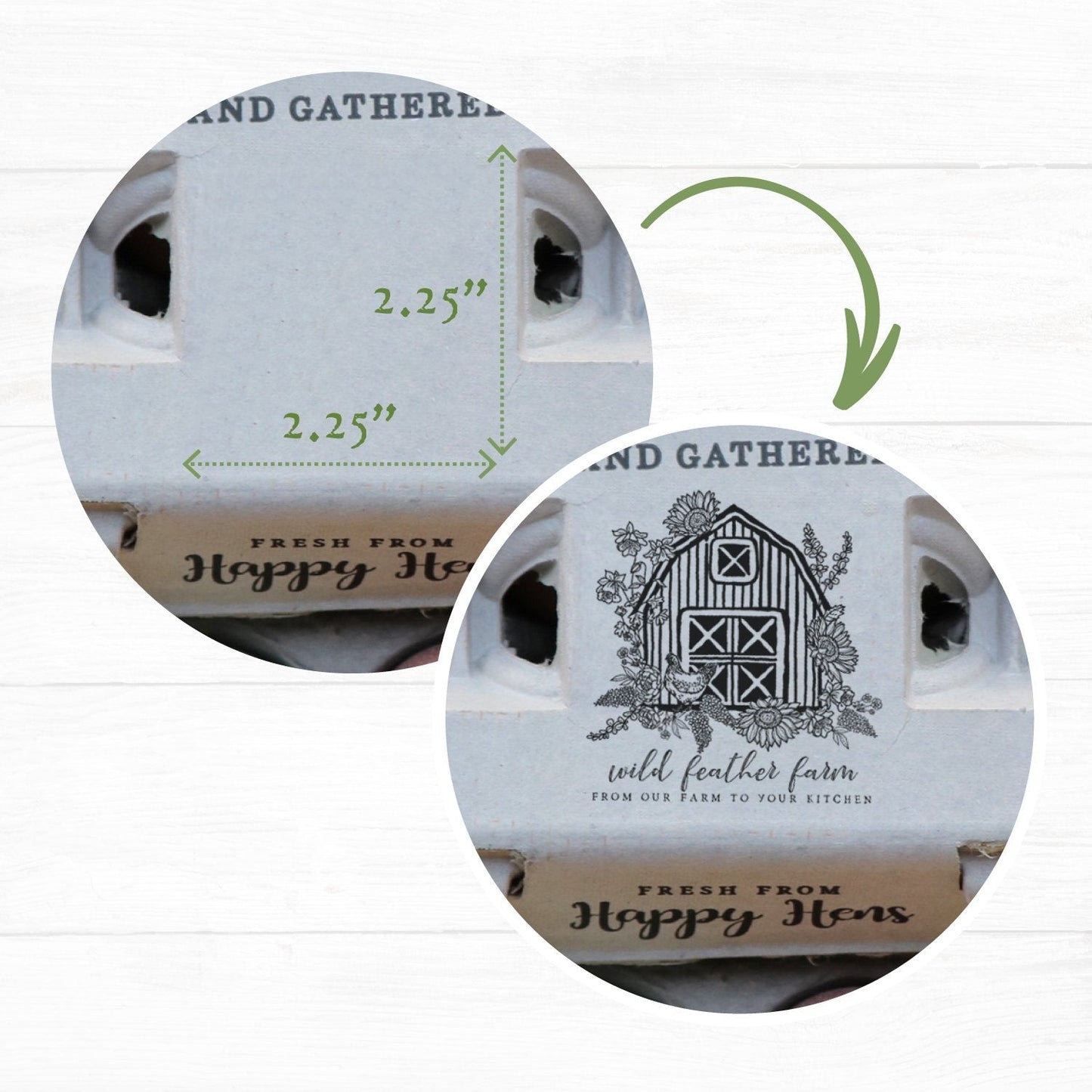 Henlay Blank Stamping Egg Cartons - 25, 90, or 250 - Blessings Grow Meadows